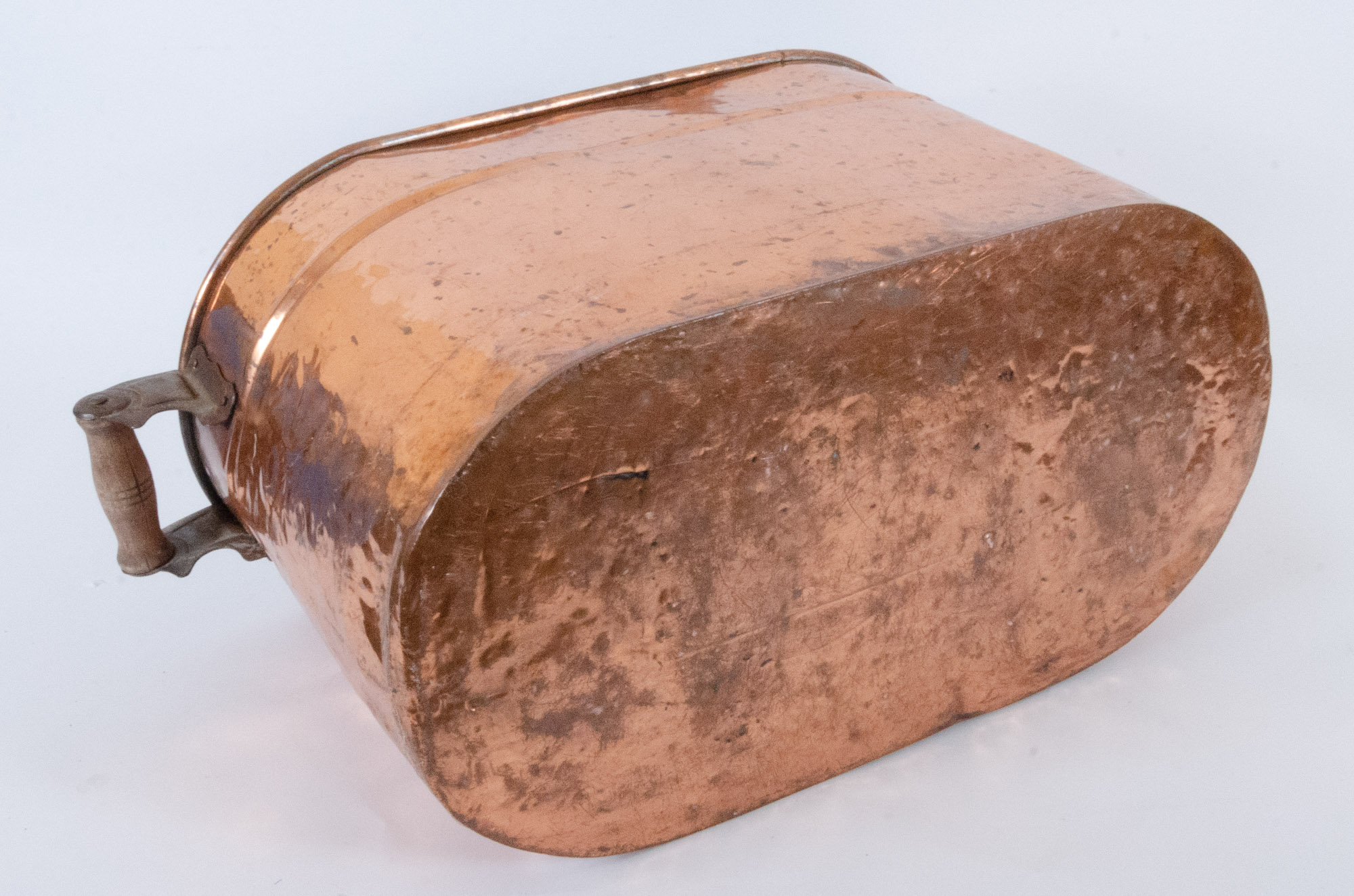 Antique Copper Boilers and Handled Pot