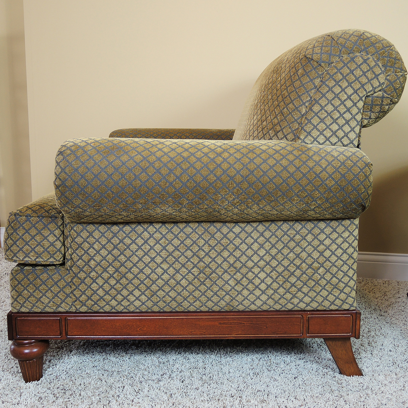 Norwalk Upholstered Armchair and Ottoman