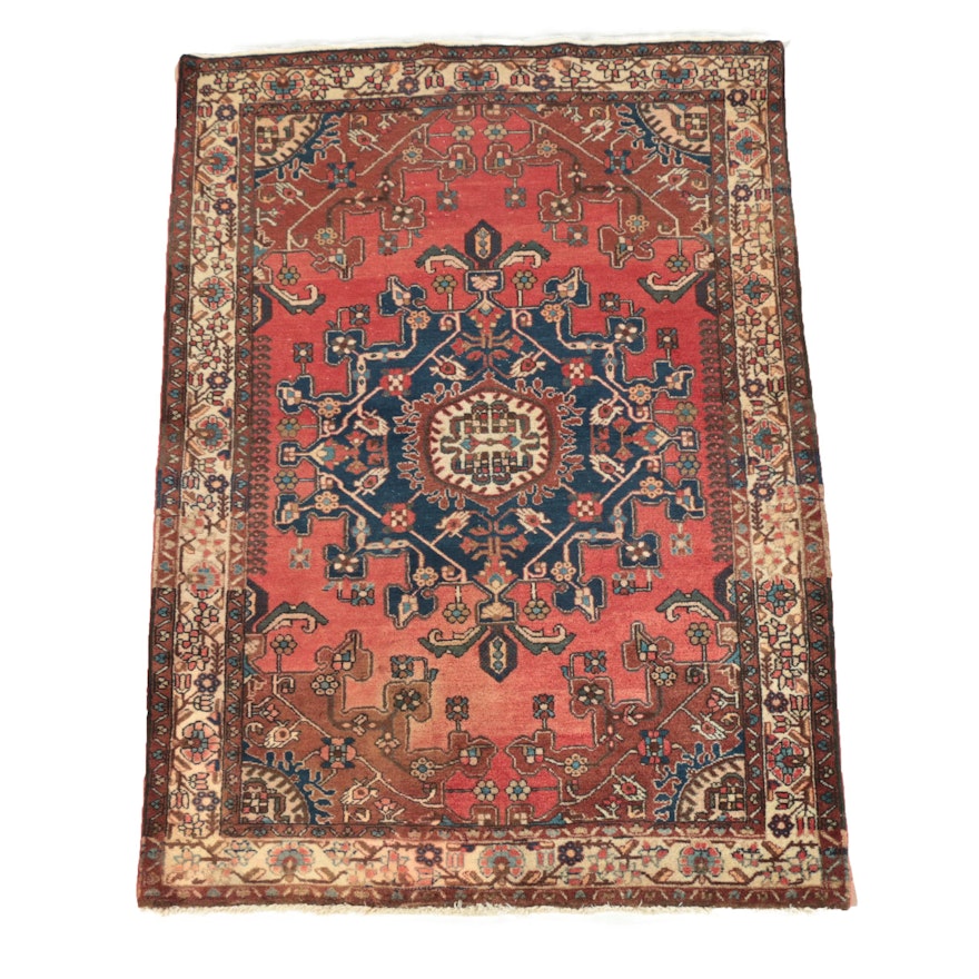 Hand-Knotted Persian Tafresh Wool Area Rug