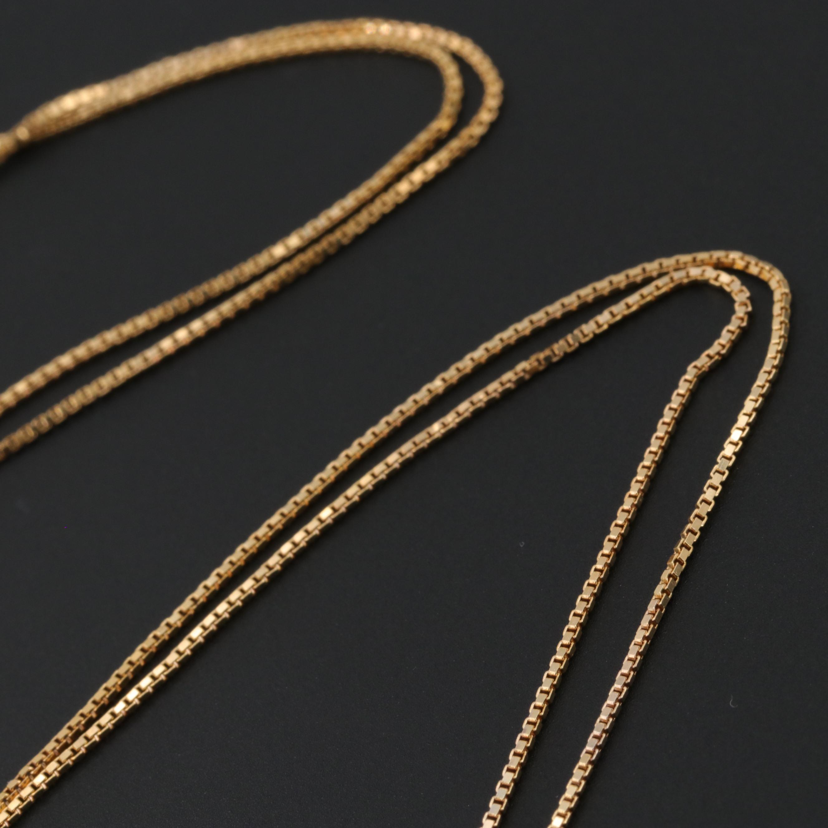 14K Yellow Gold Eagle Pendant Necklace