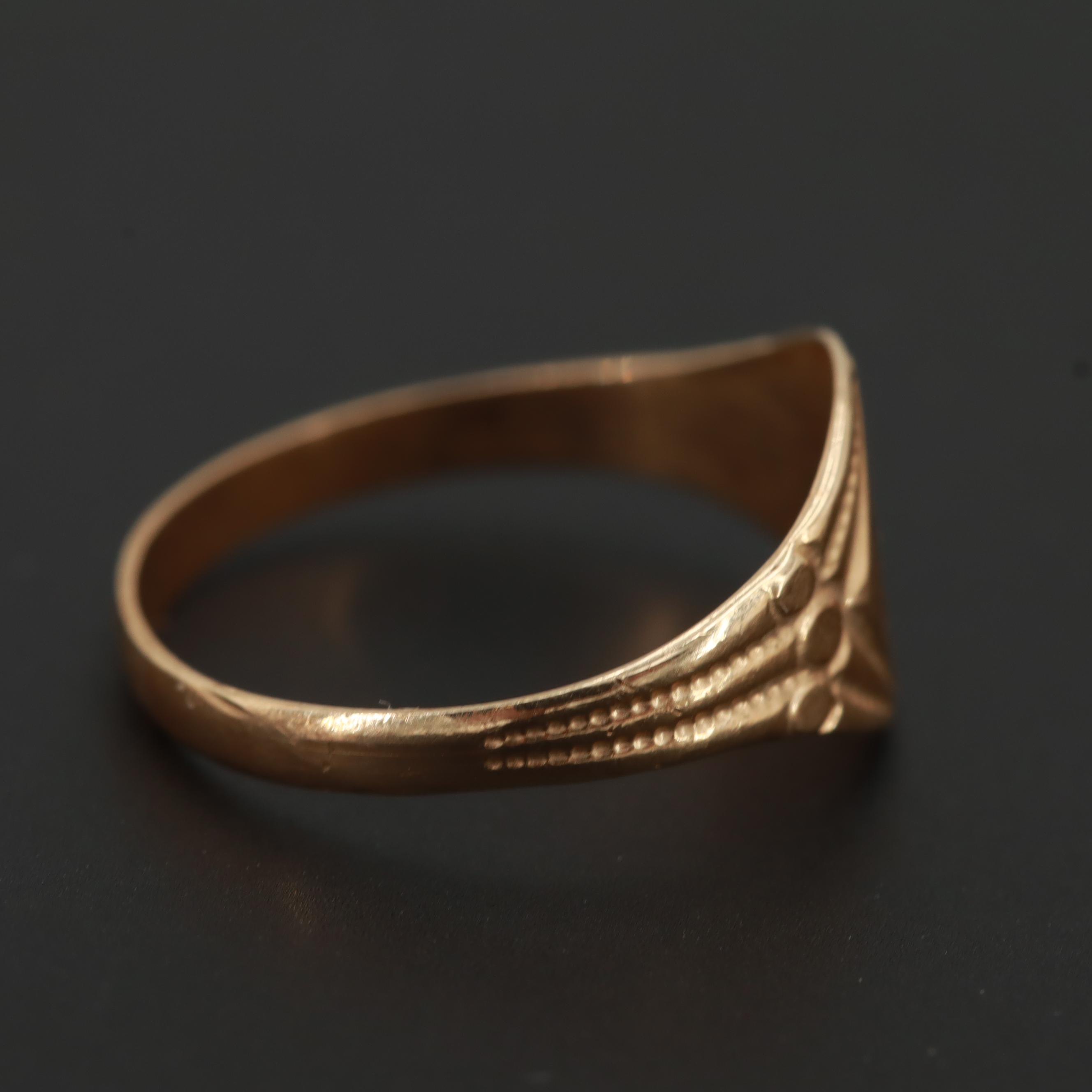 10K Yellow Gold Baby Rings