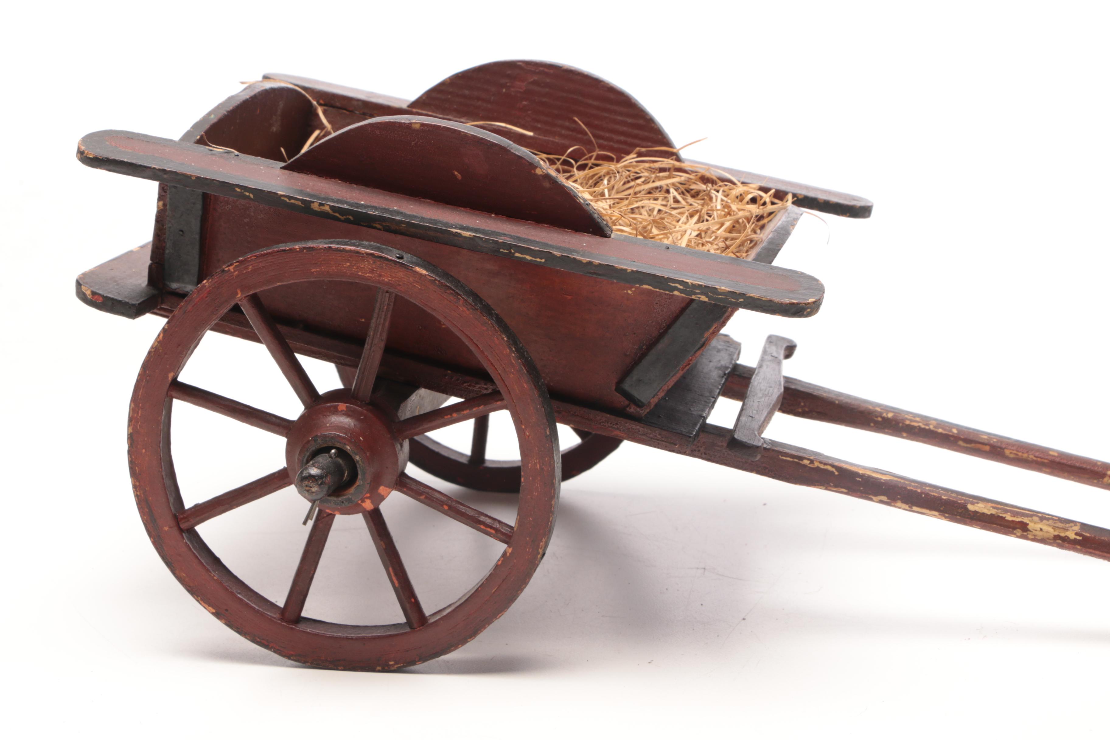 Vintage Toy Cart and Animals