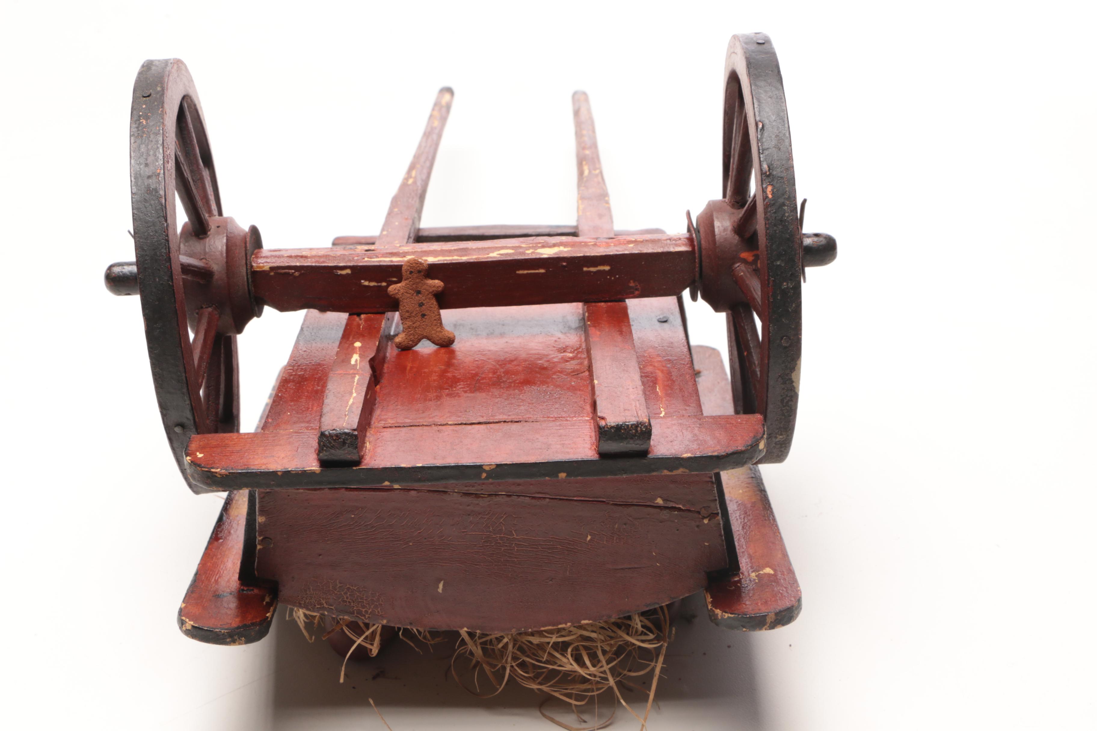 Vintage Toy Cart and Animals