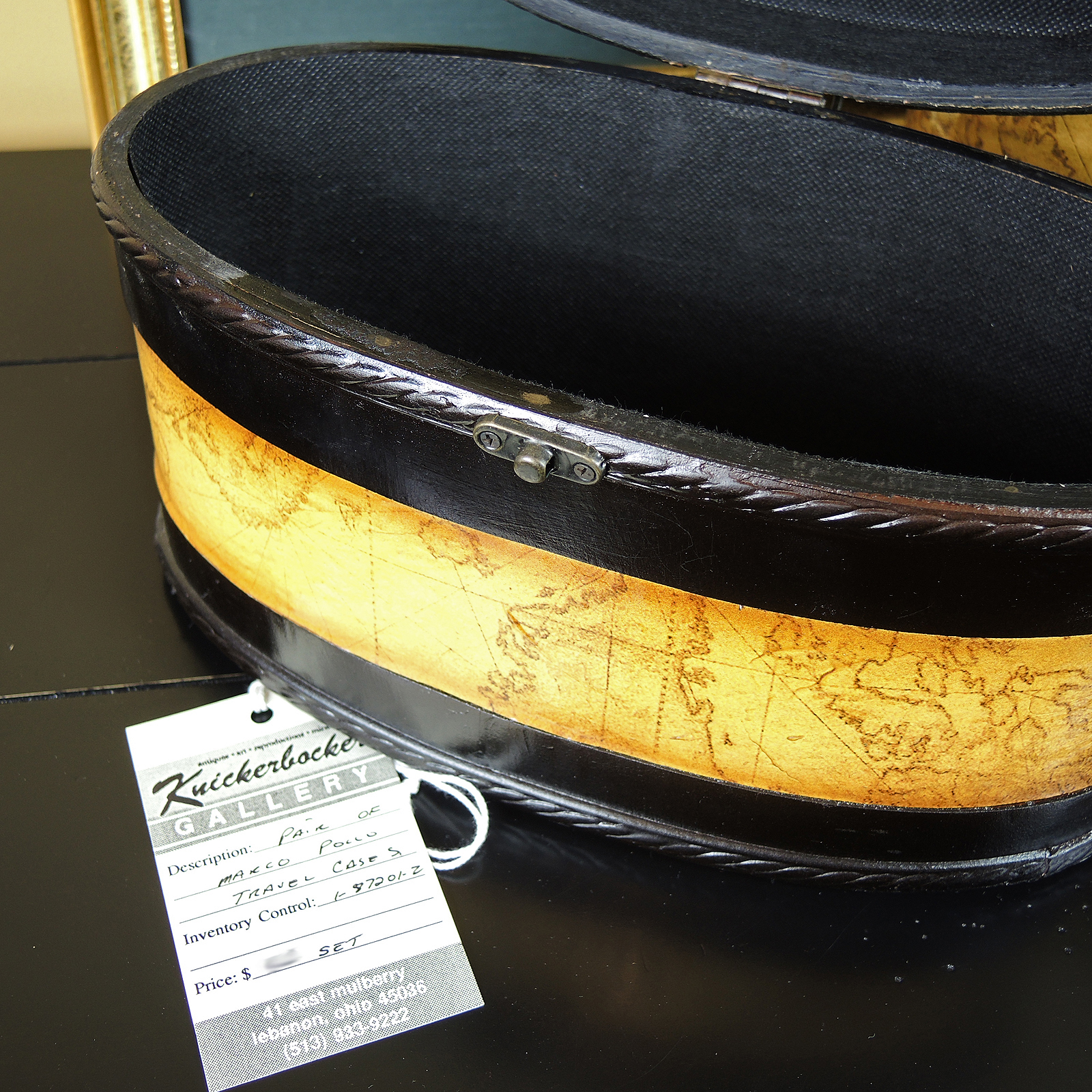 Maxim Table Lamp,  Henricus Hondios Geographic Map and Replogle Globe