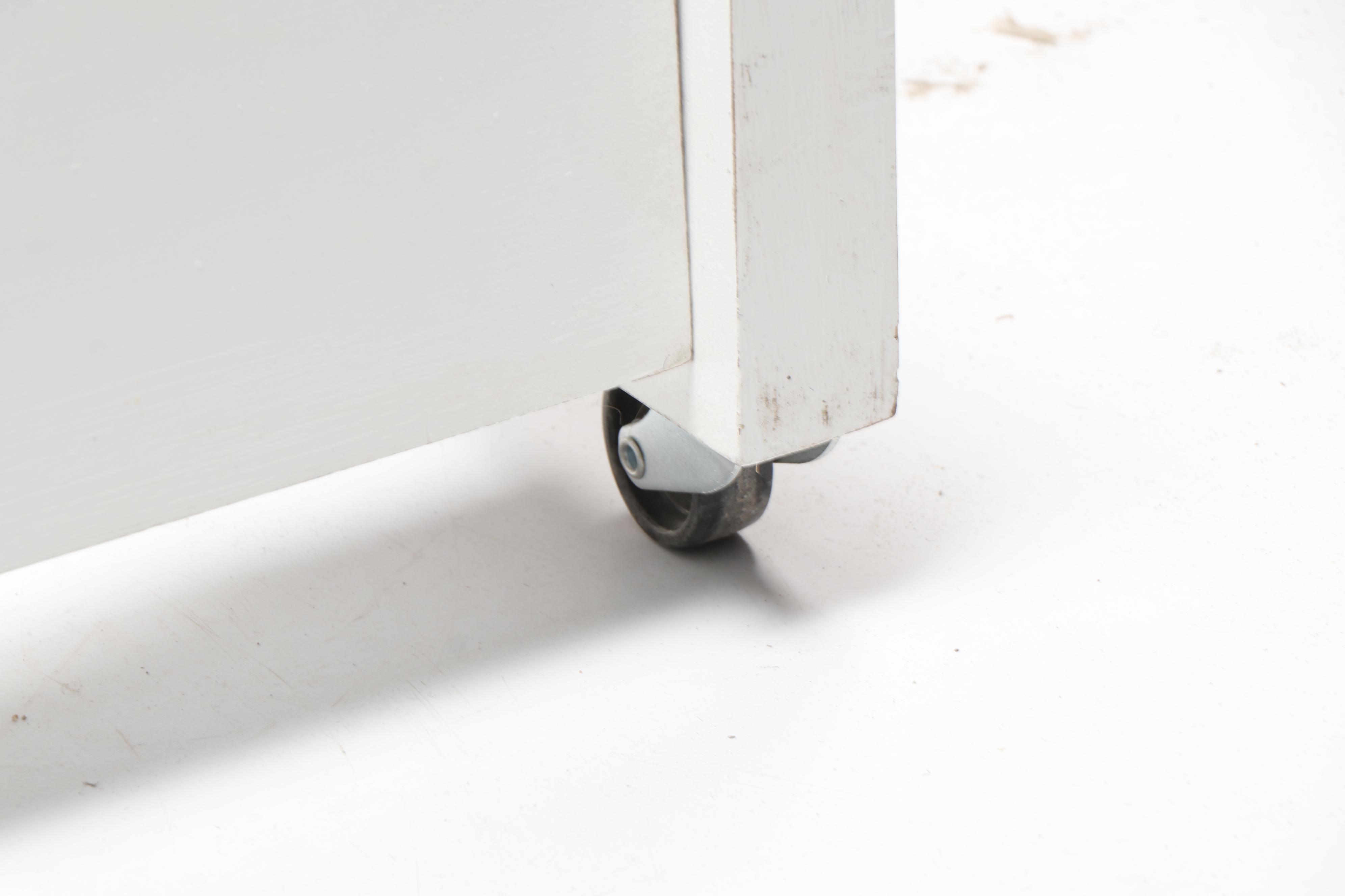 White Wooden Twin Bed Frames with Trundle