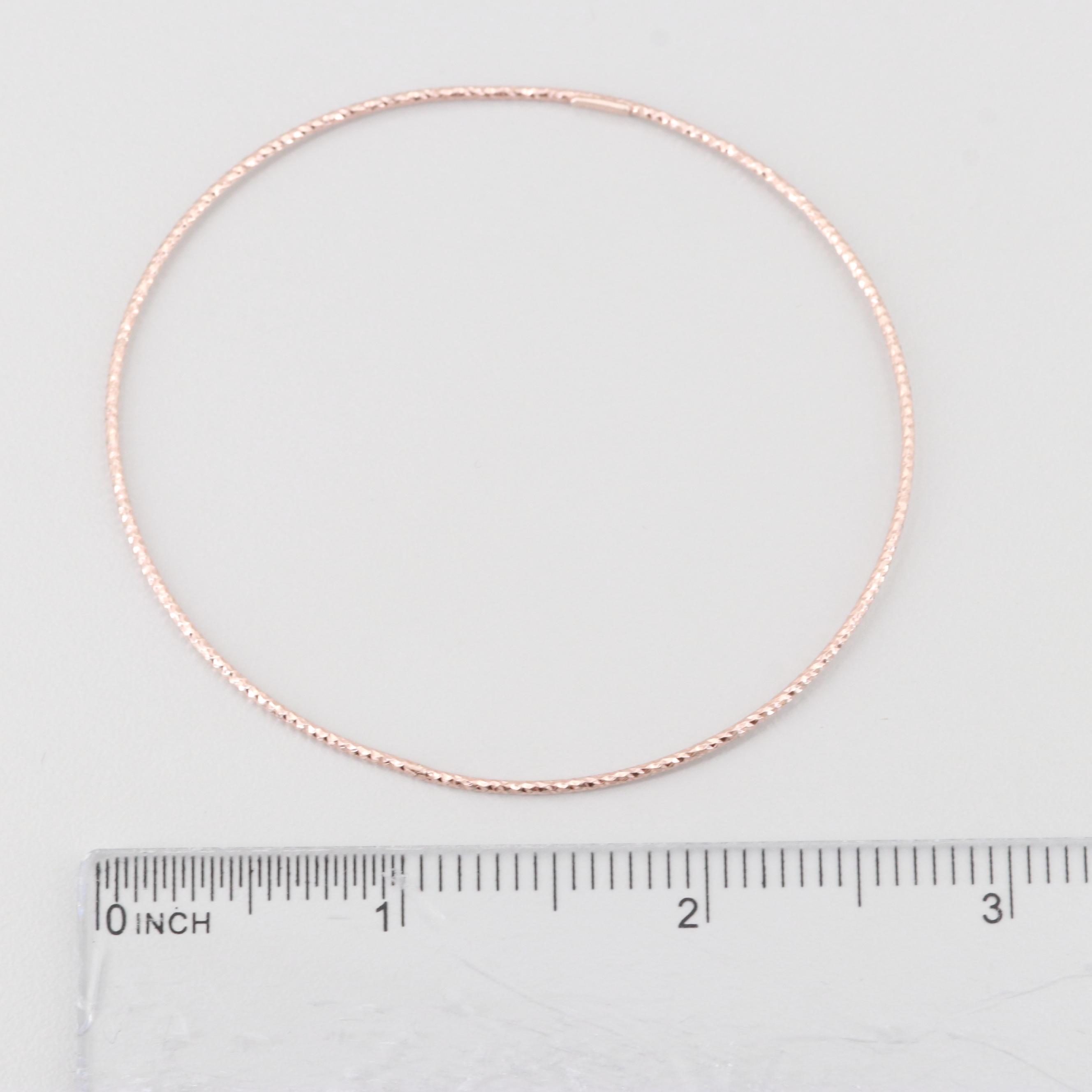 Sterling Silver Pendant Necklace and Textured Bangle Bracelets