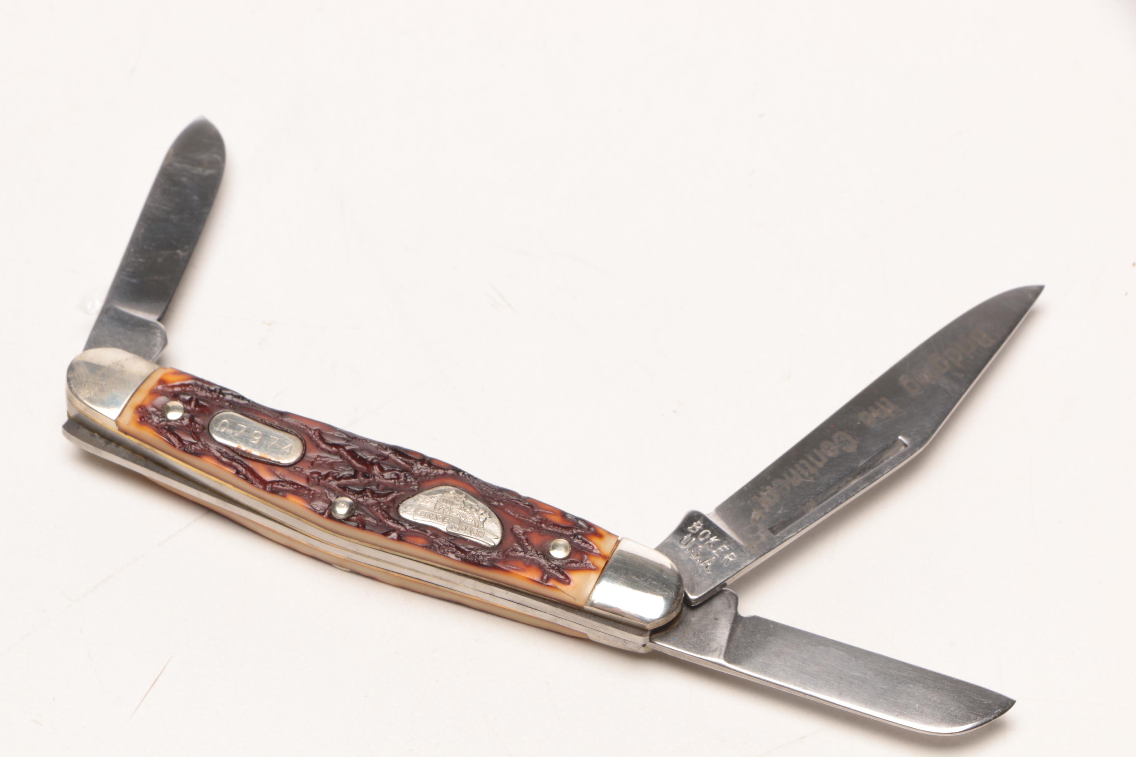 Boker "Stage Coach" Limited Edition Tri-Blade Multi-Tool Pocket Knife