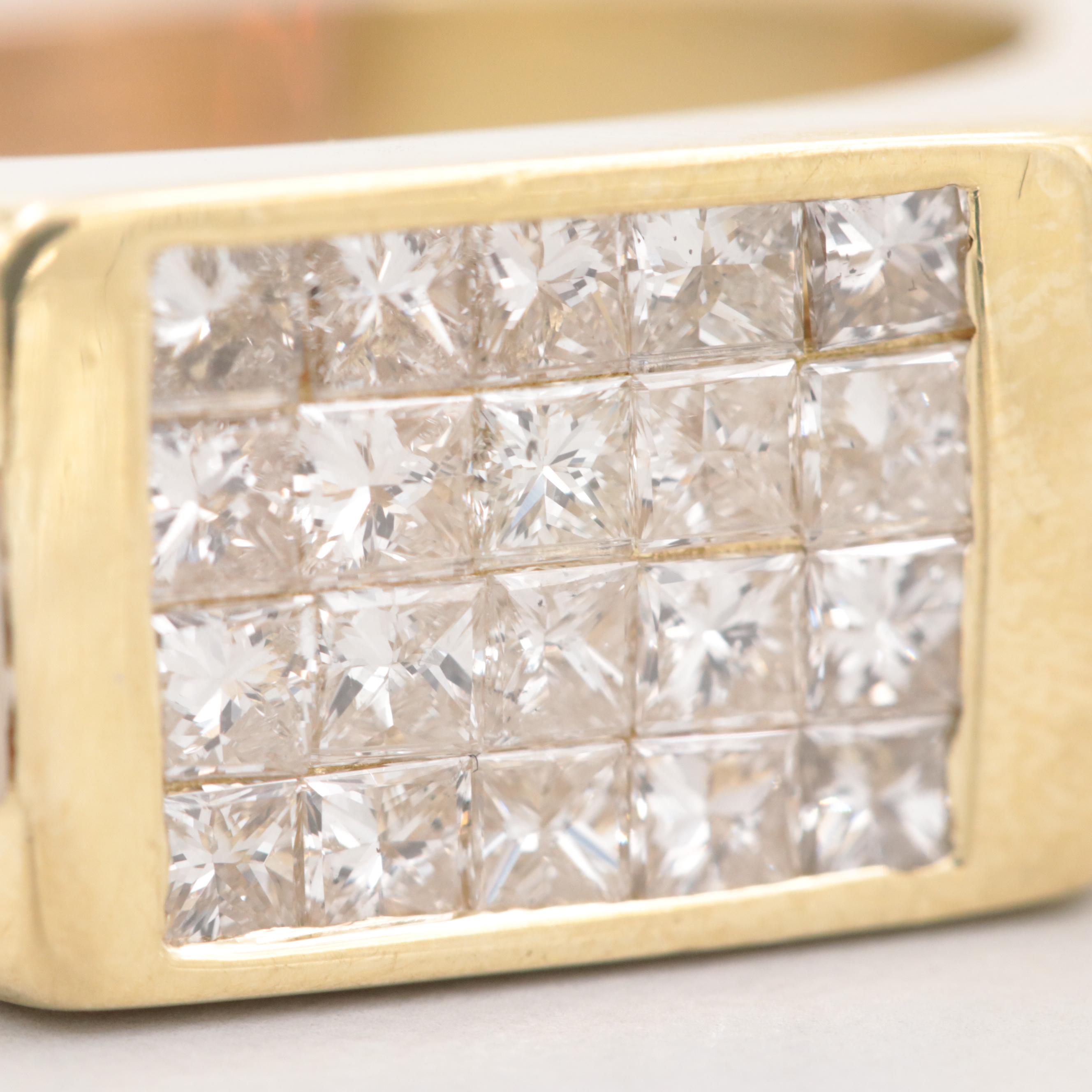 18K Yellow Gold 1.40 CTW Diamond Ring