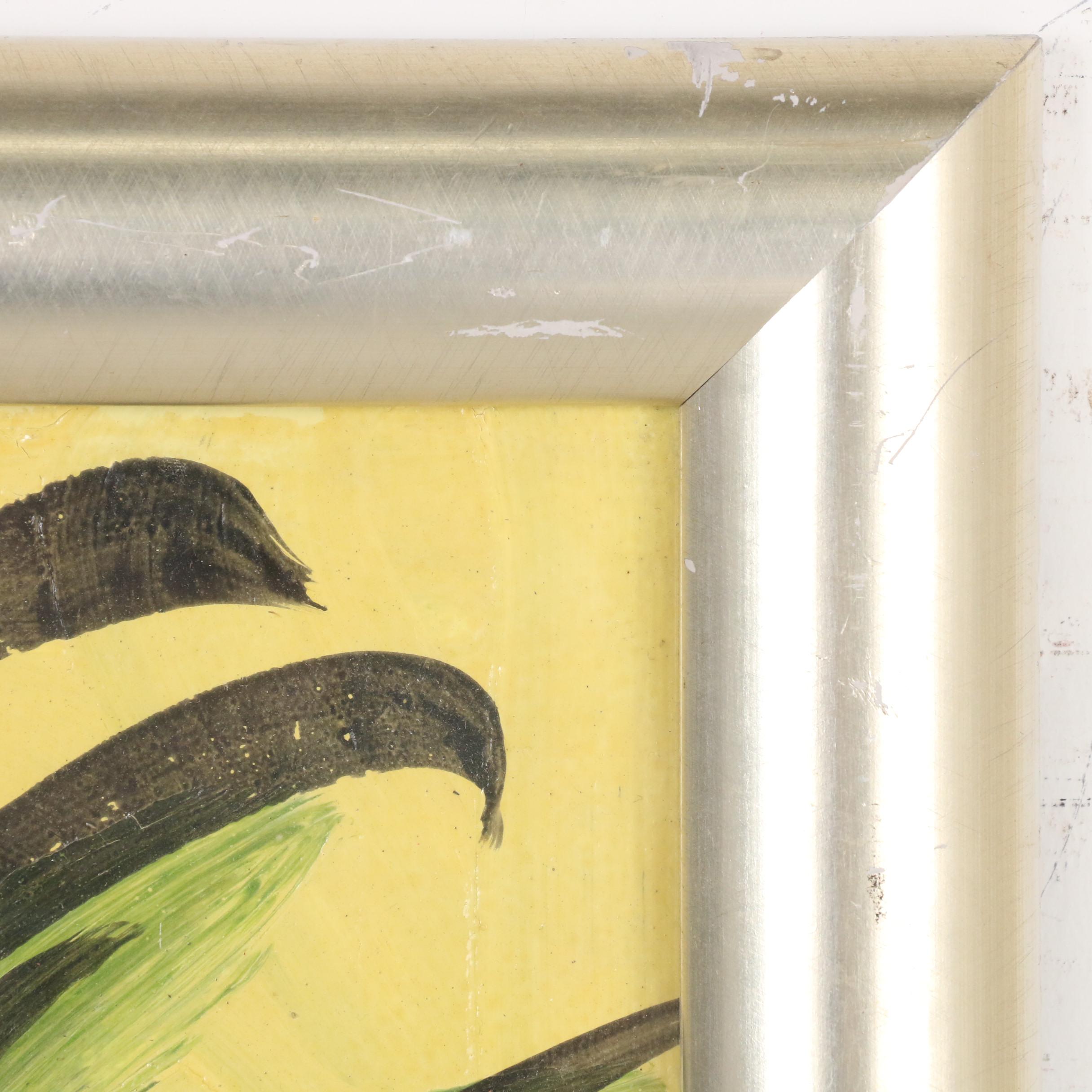 Peter Keil Abstract Portrait Oil Painting, 1987