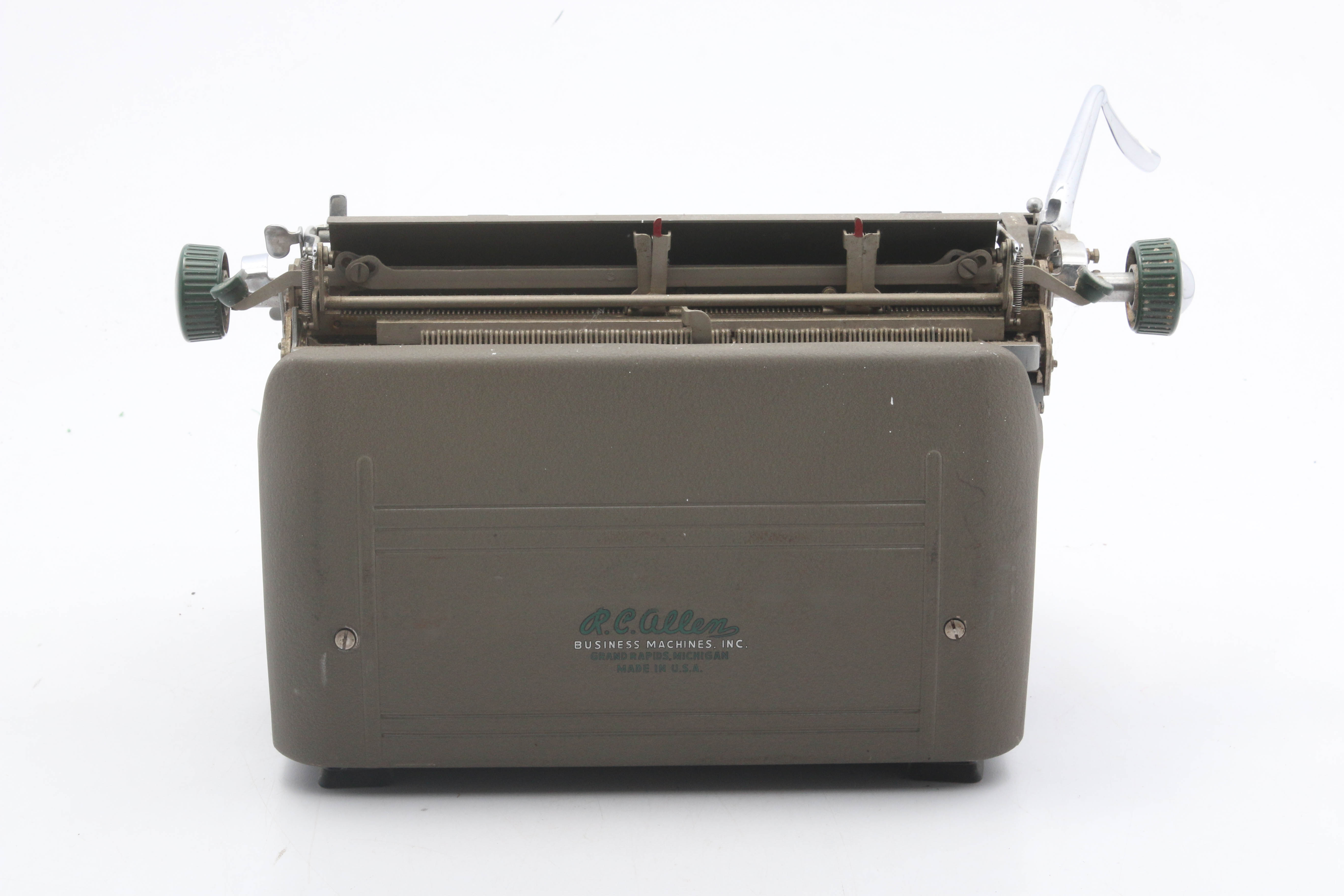 R.C. Allen Vis-O-Matic Typewriter, Mid Century