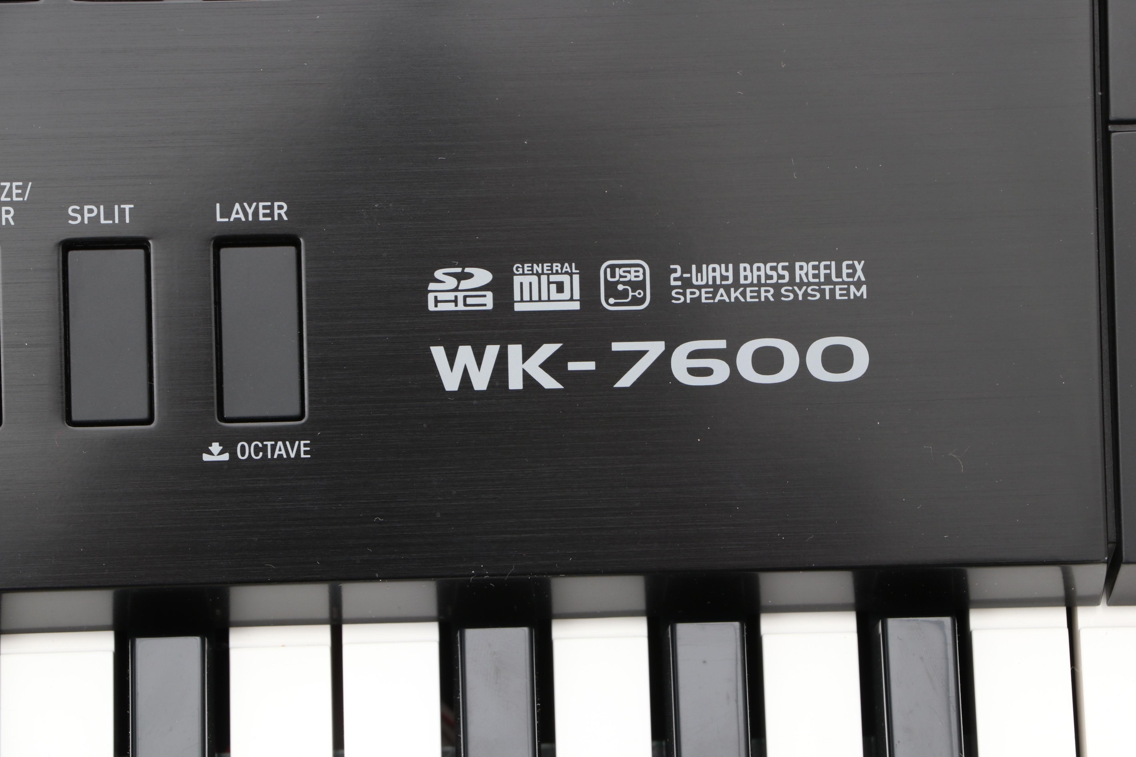 Casio WK-7600 Electronic Keyboard