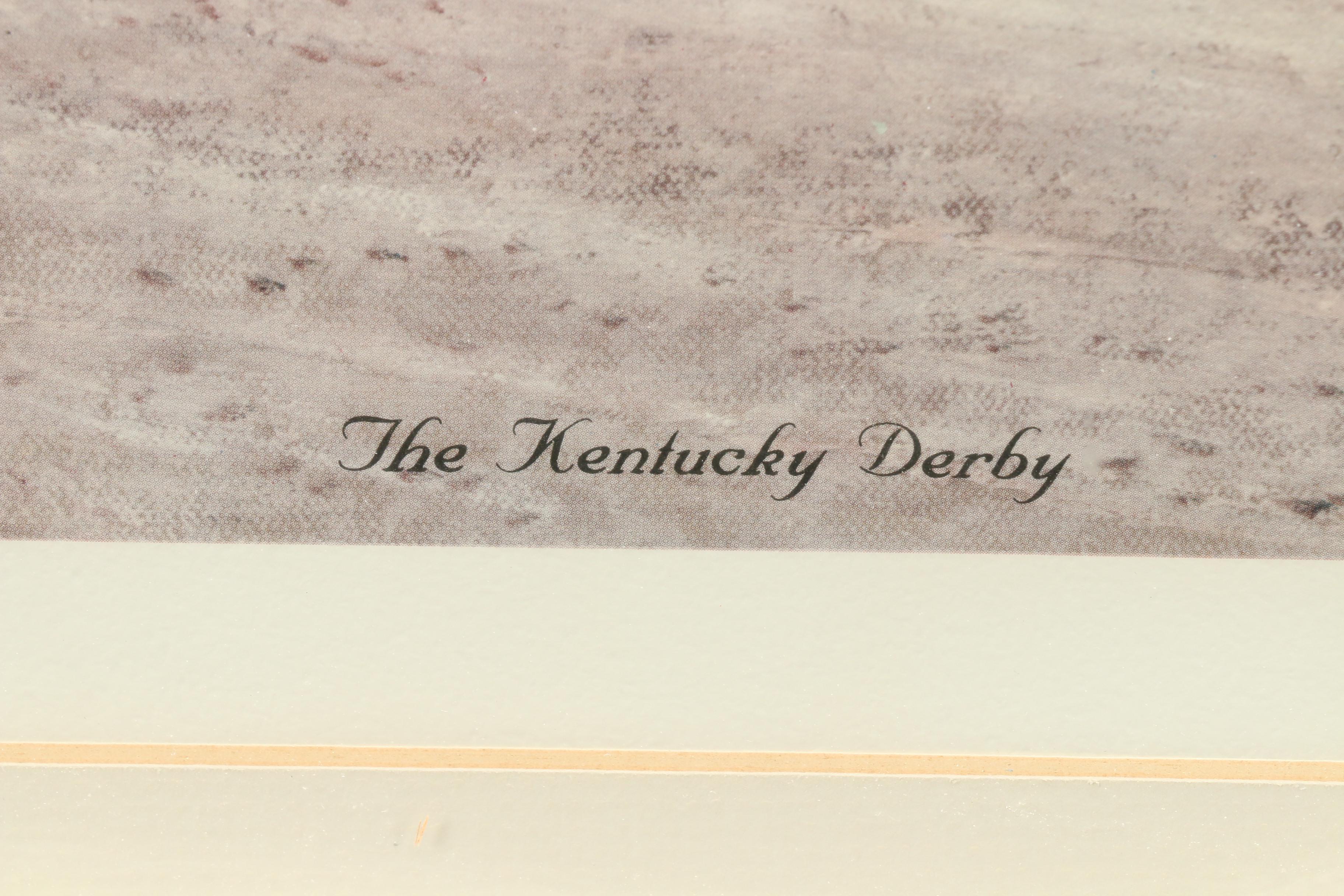Charles Vittitow Offset Lithograph "The Kentucky Derby"