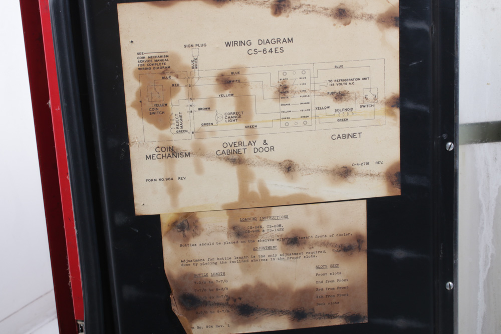 Cavalier Coca-Cola Bottle Vending Machine, circa 1960's