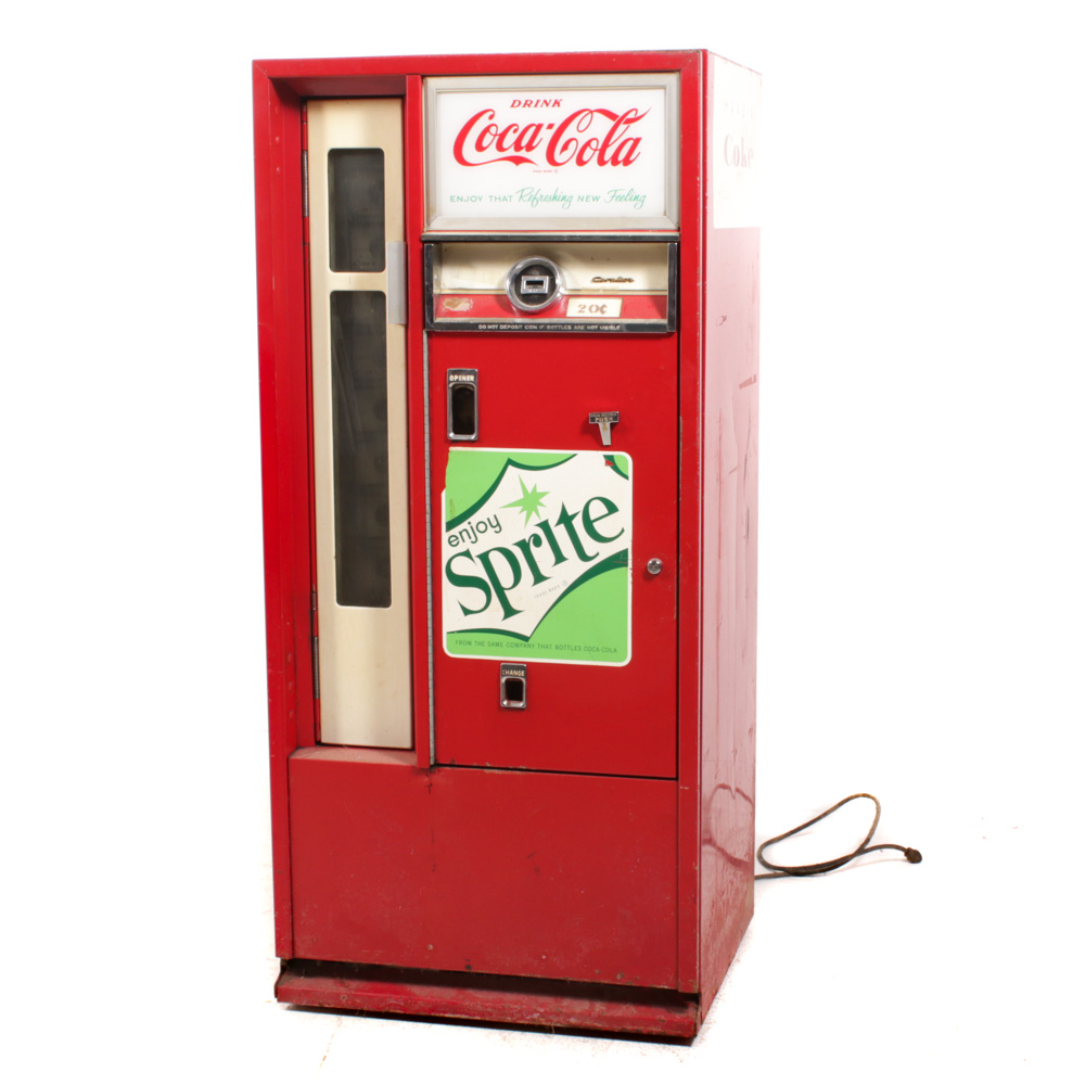 Cavalier Coca-Cola Bottle Vending Machine, circa 1960's