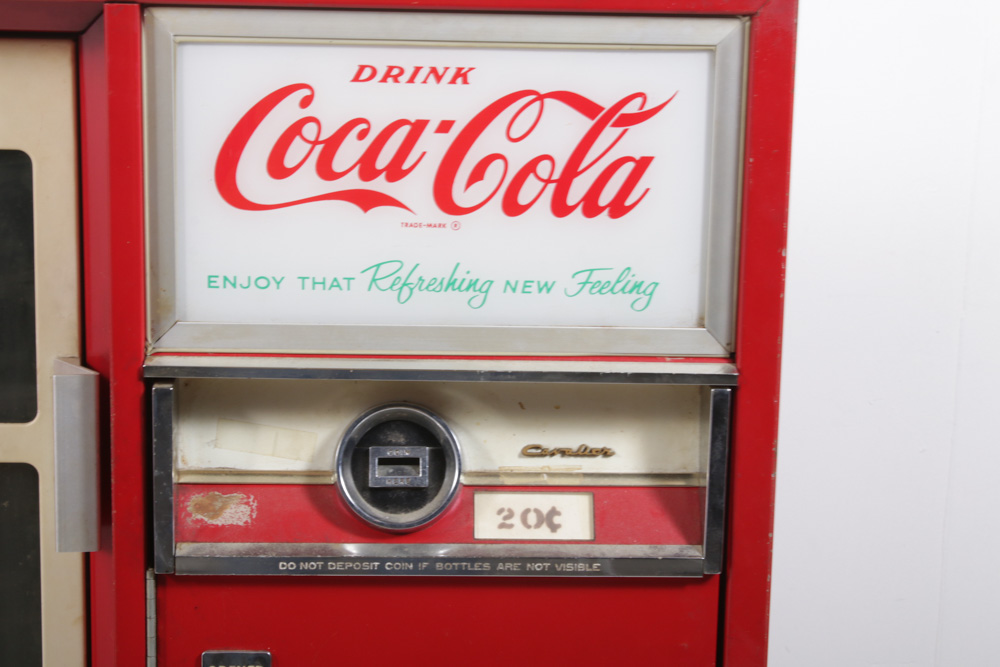 Cavalier Coca-Cola Bottle Vending Machine, circa 1960's