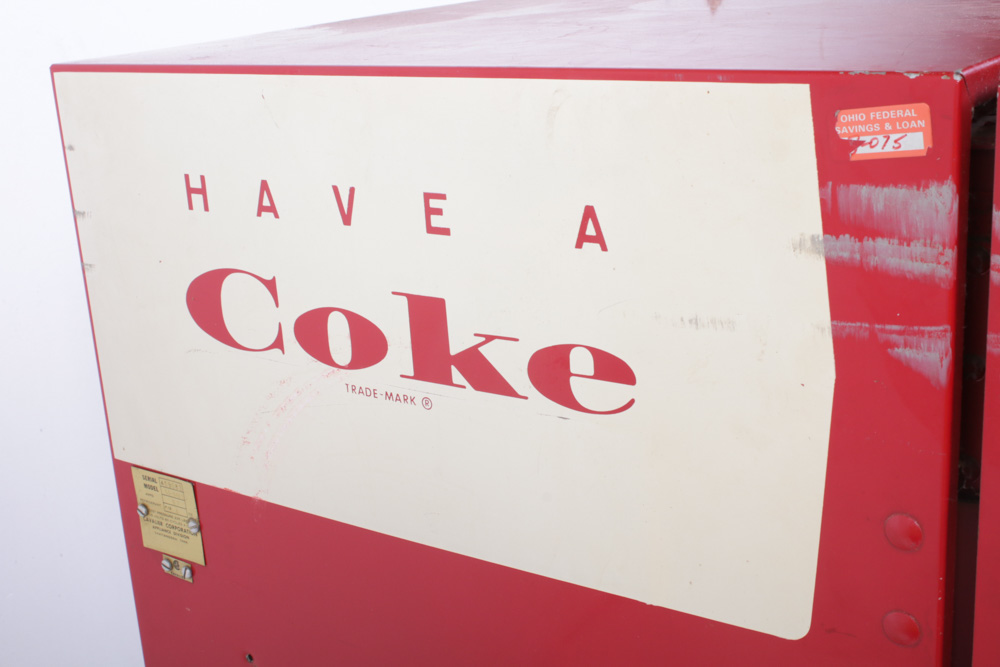 Cavalier Coca-Cola Bottle Vending Machine, circa 1960's