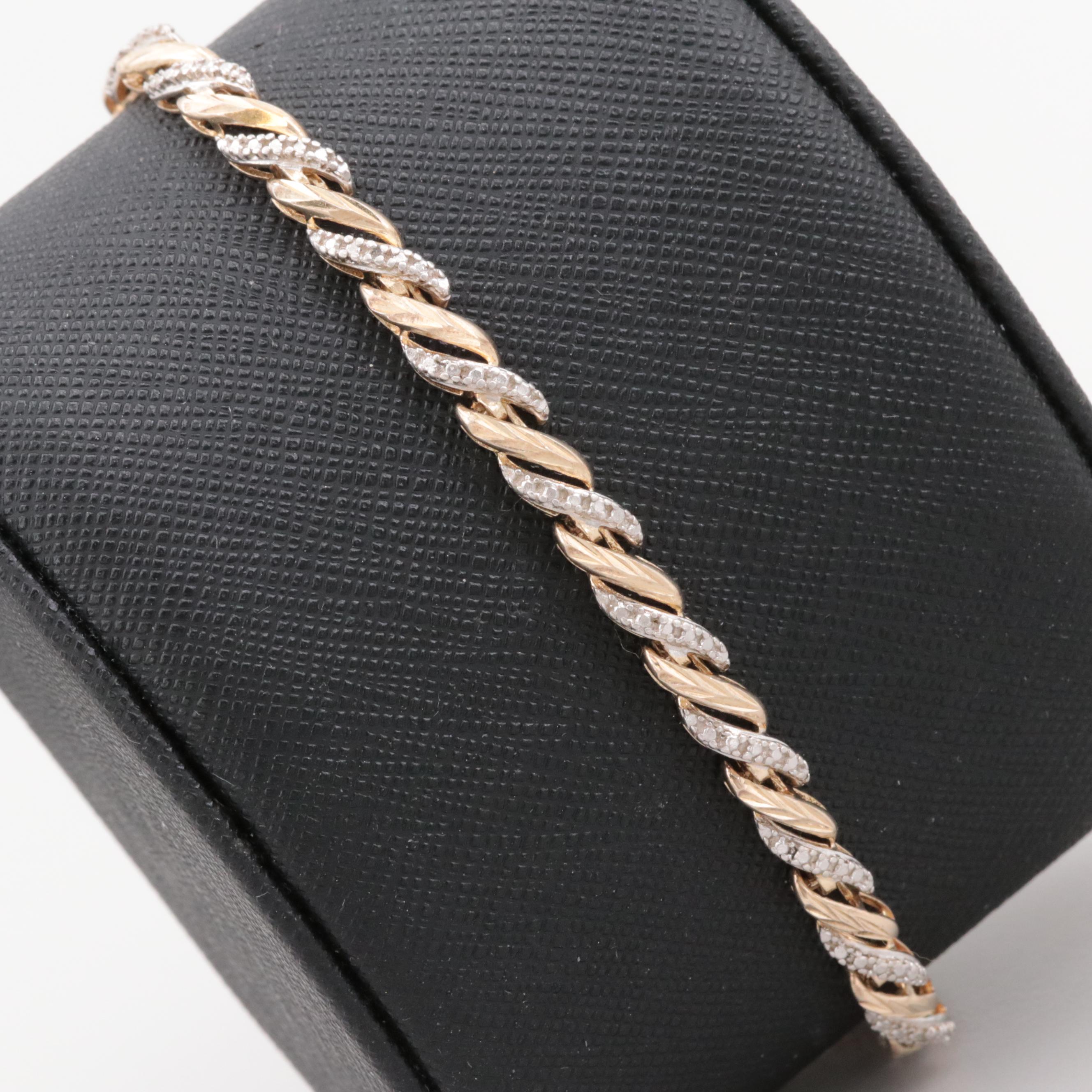 Gold Wash Sterling Silver Bracelet