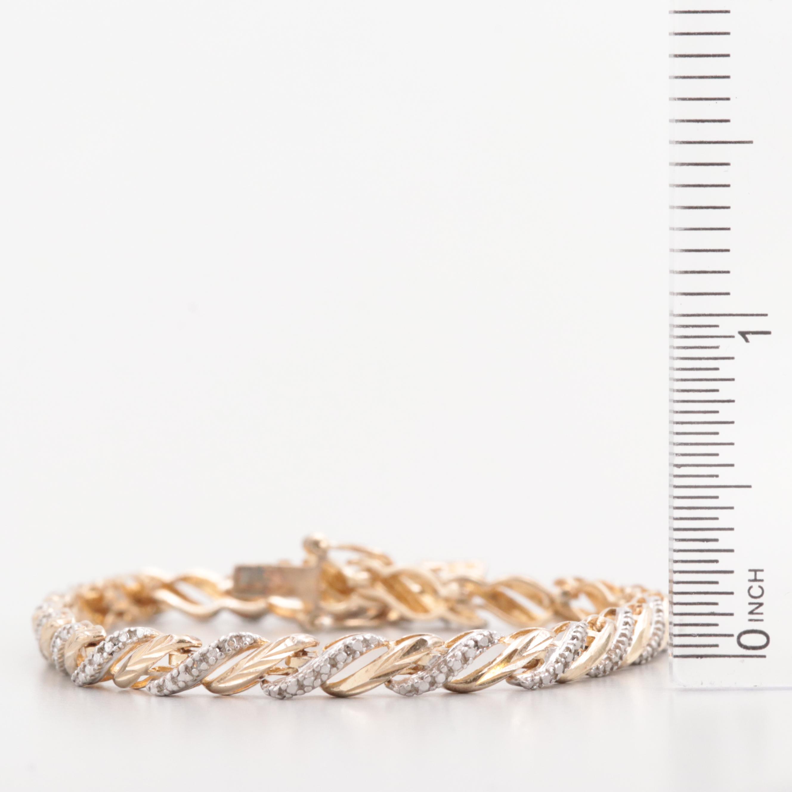 Gold Wash Sterling Silver Bracelet