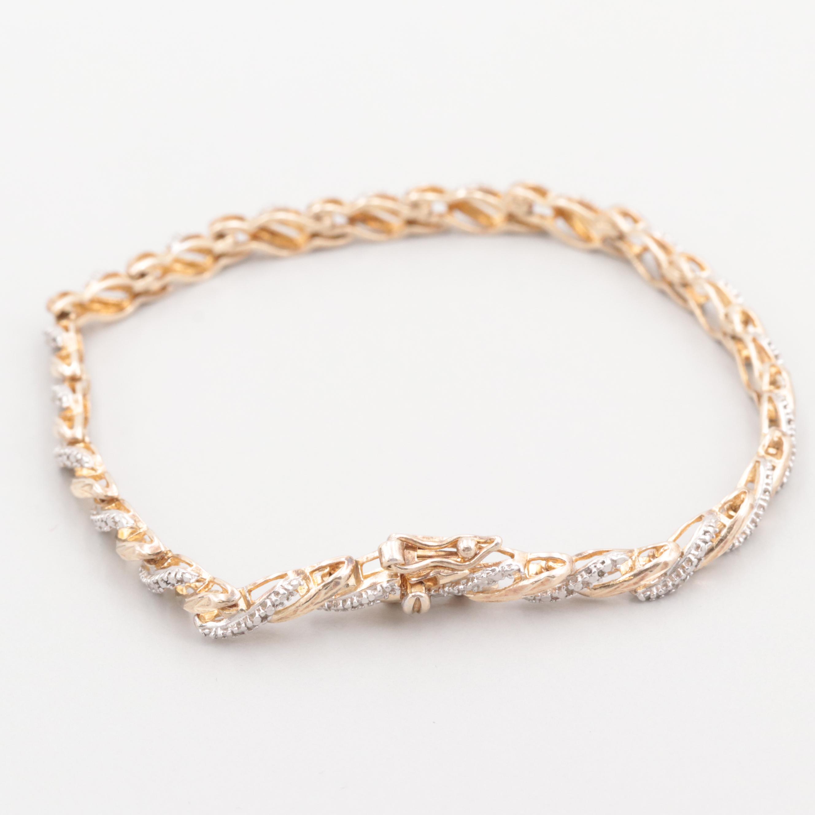 Gold Wash Sterling Silver Bracelet