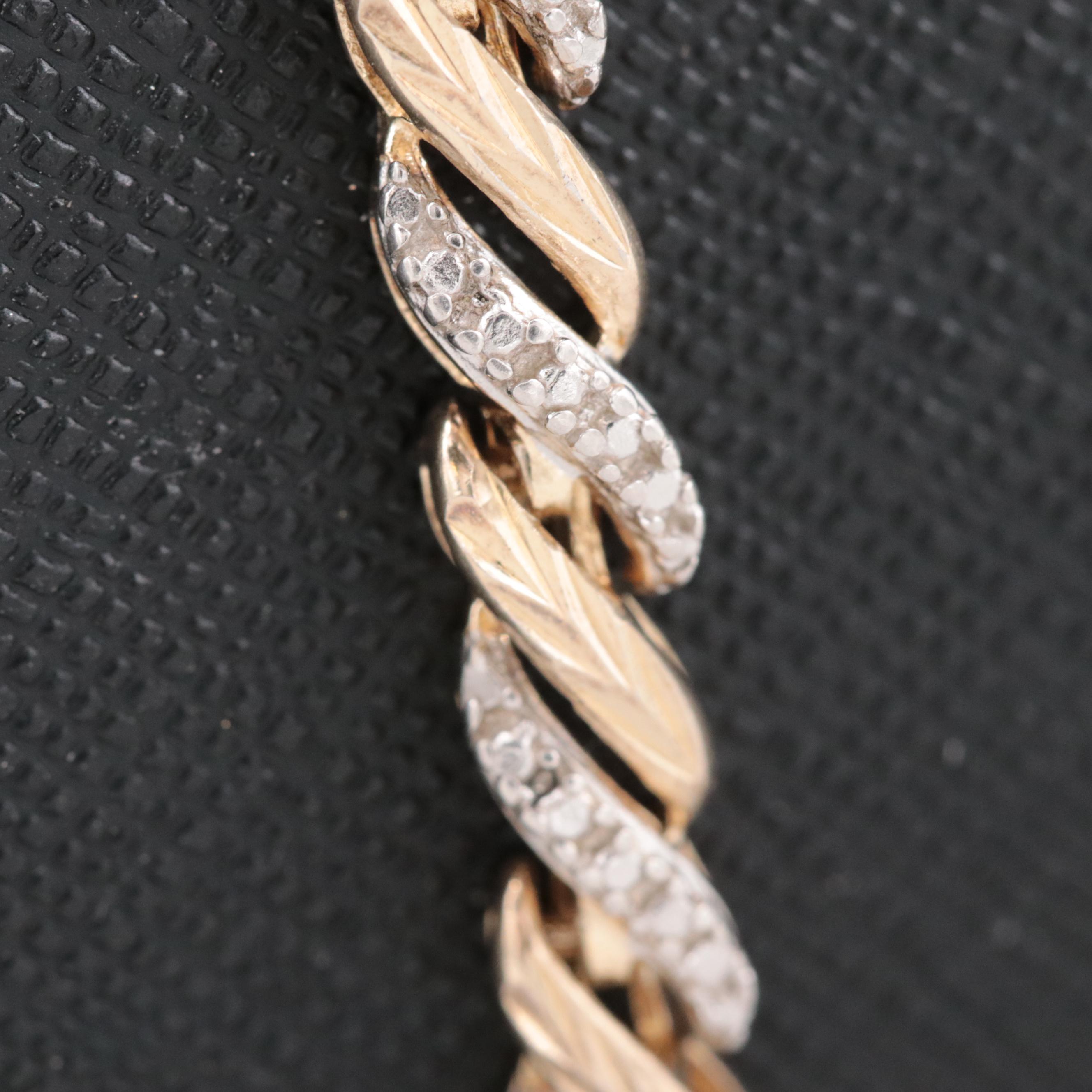 Gold Wash Sterling Silver Bracelet