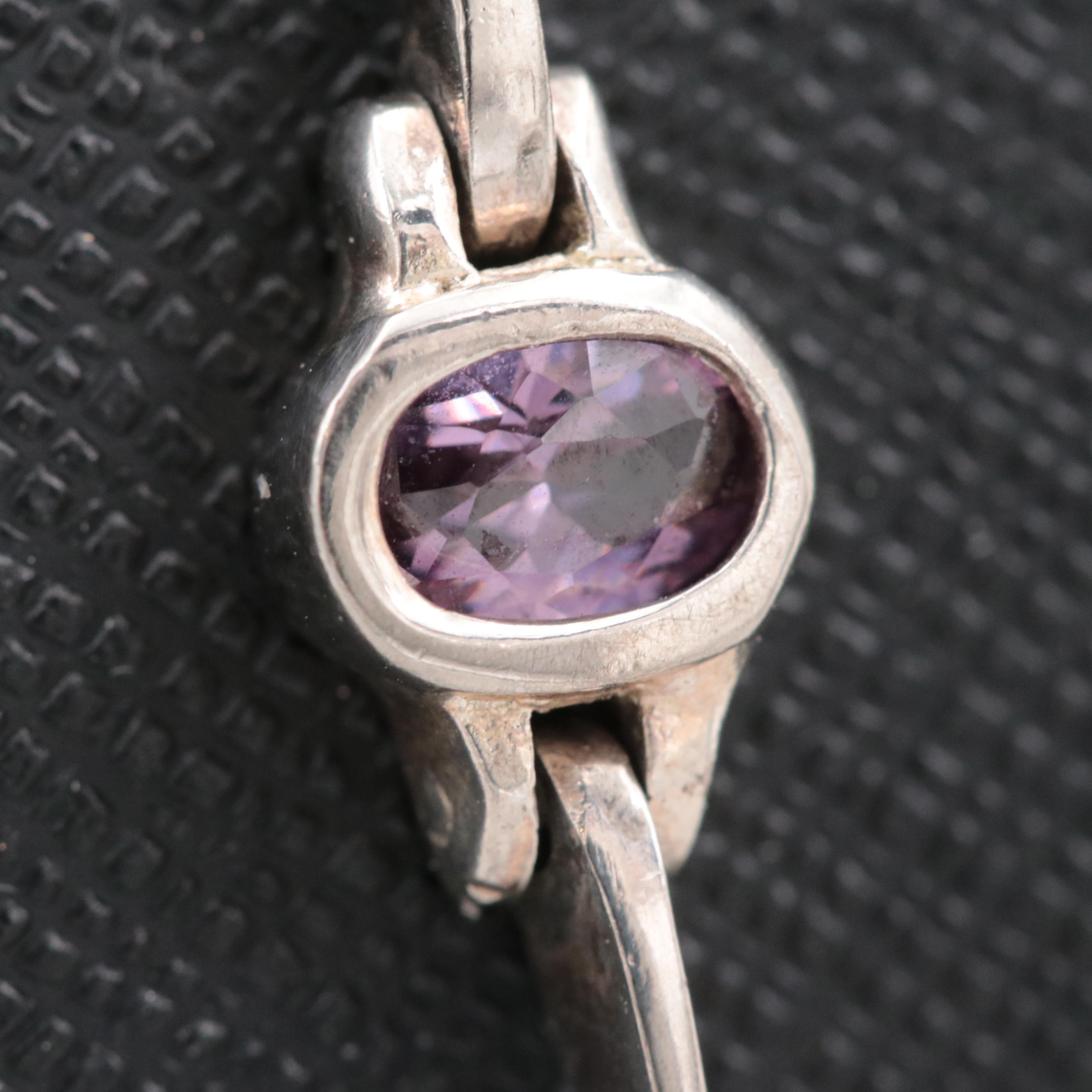 Sterling Silver Cubic Zirconia Bracelet