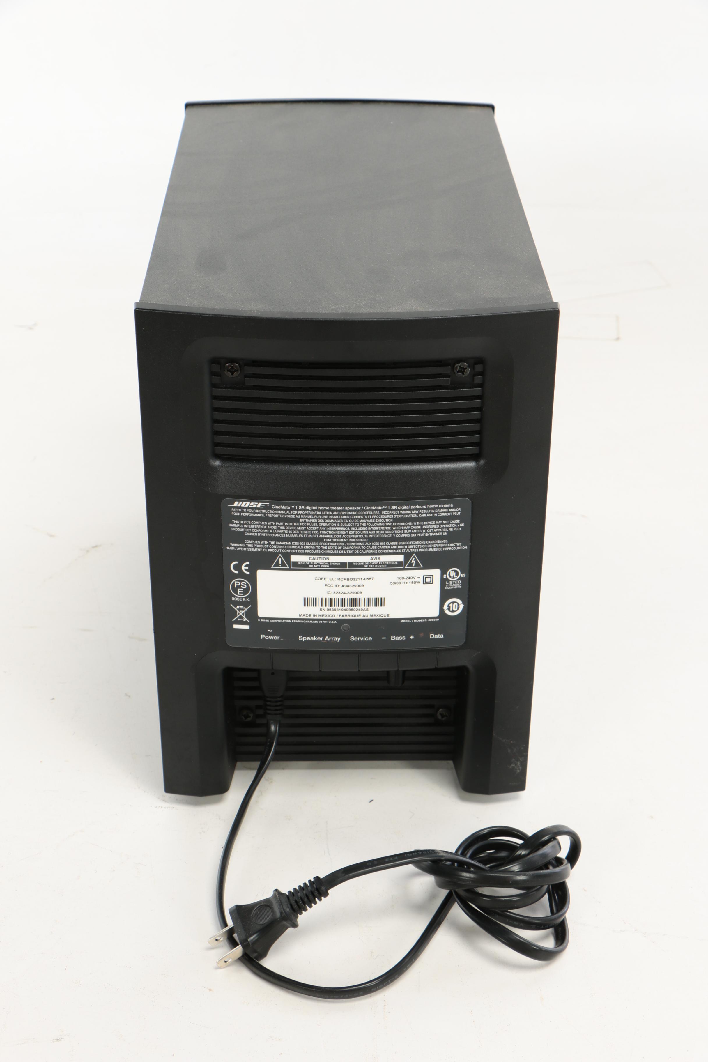 Bose CineMate 1 SR Digital Home Theater Subwoofers and Sound Bars