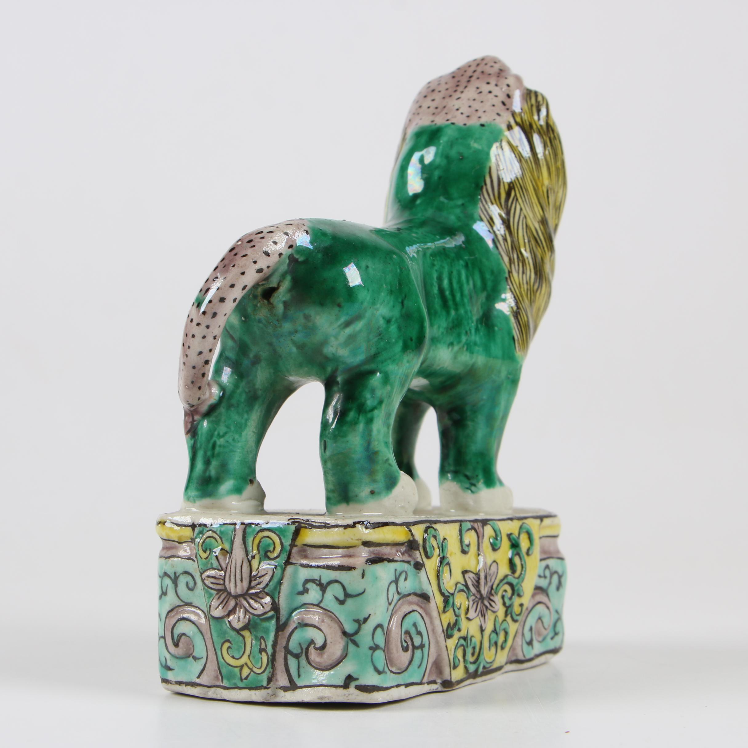 Chinese Ceramic Lion Figurine, Mid/Late 20th Century