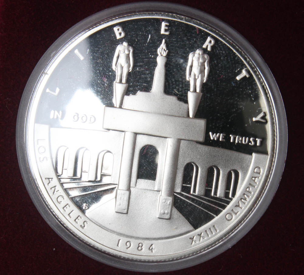 1984 Olympic Gold and Silver Commemorative U.S. Coin Set