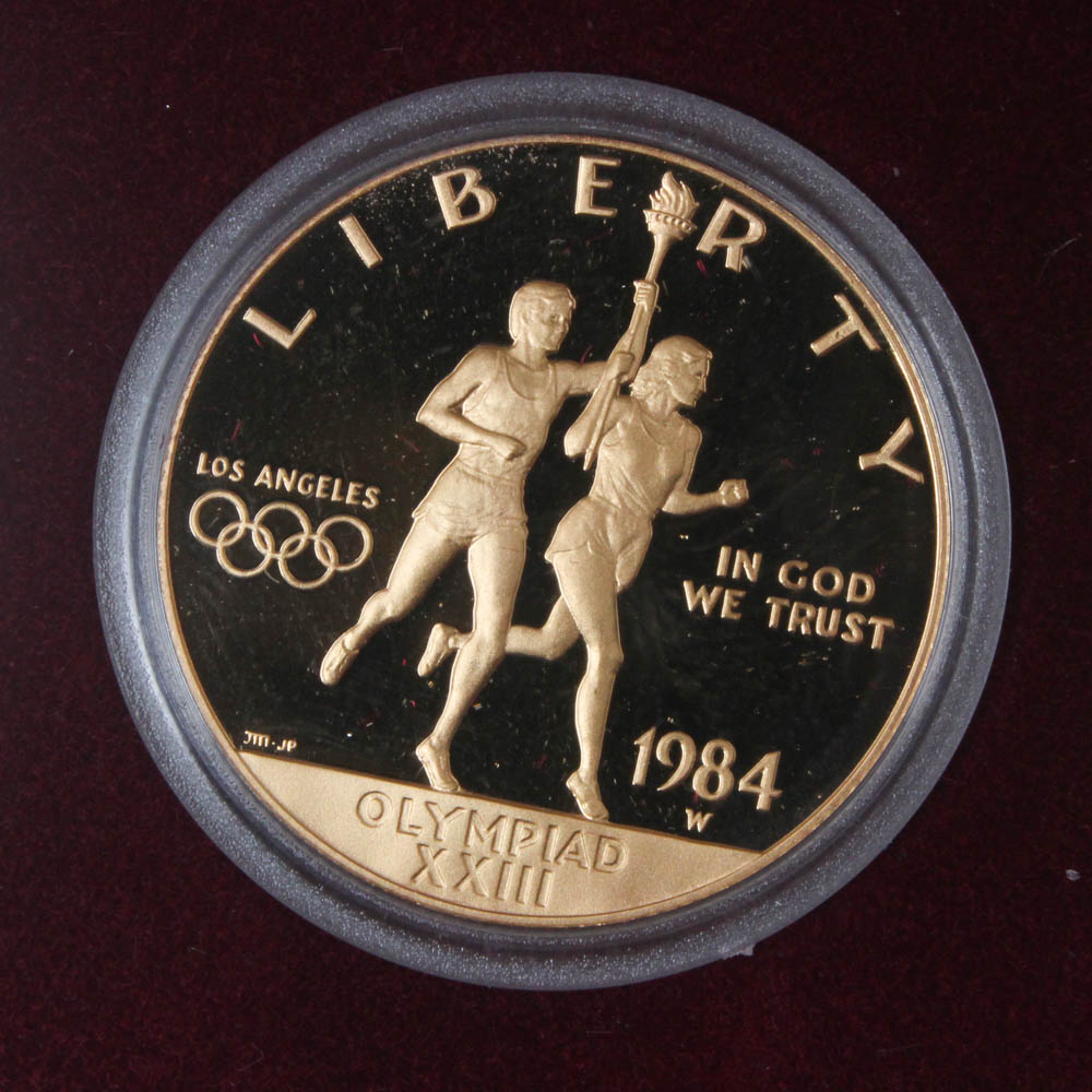 1984 Olympic Gold and Silver Commemorative U.S. Coin Set
