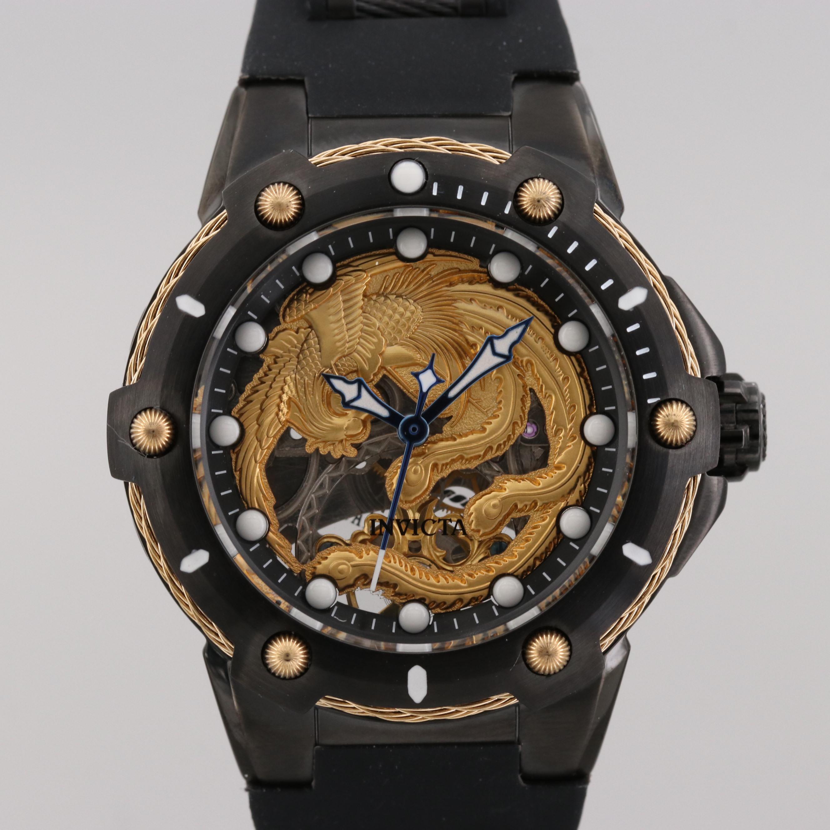 Invicta Bolt Stainless Steel Stem Wind Watch