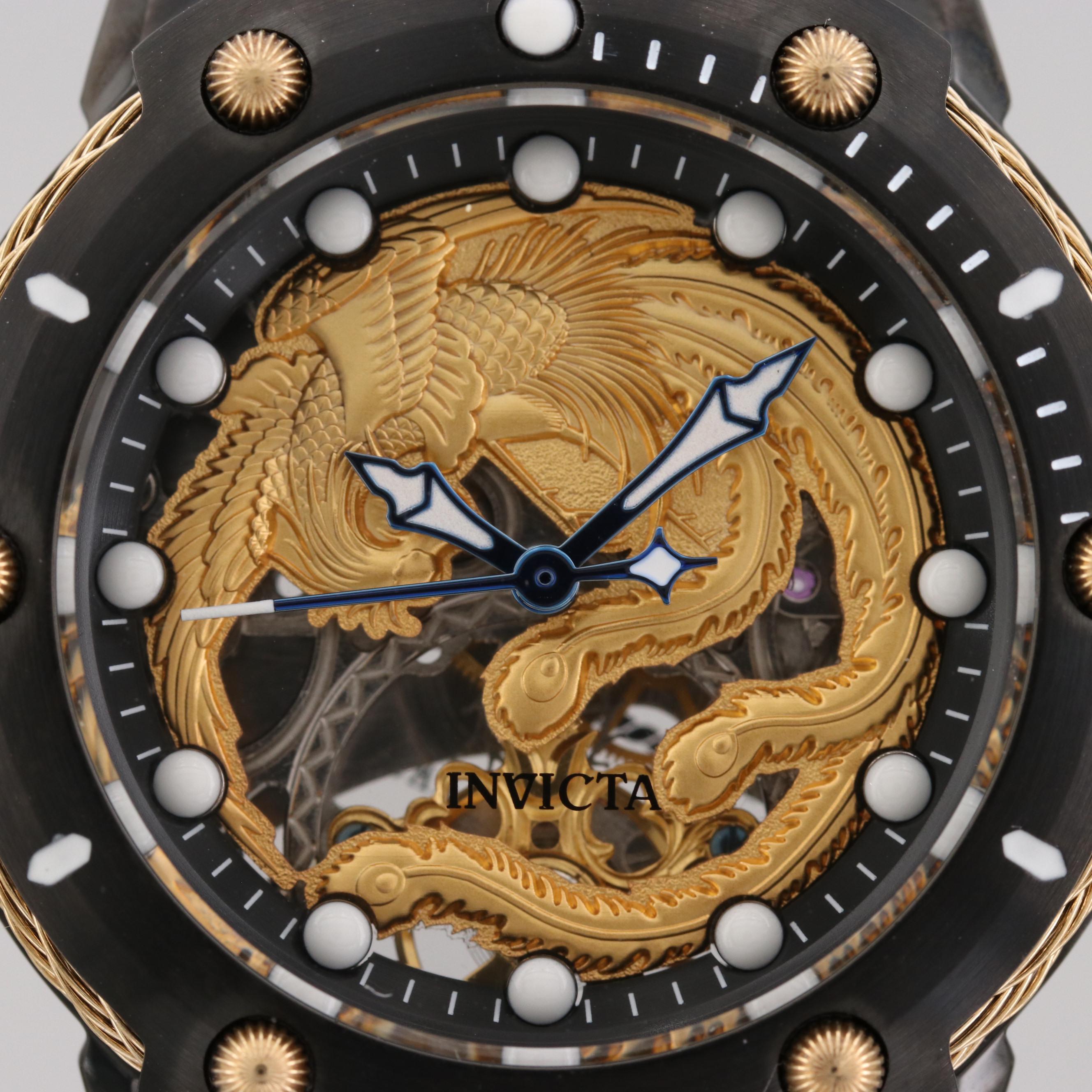 Invicta Bolt Stainless Steel Stem Wind Watch