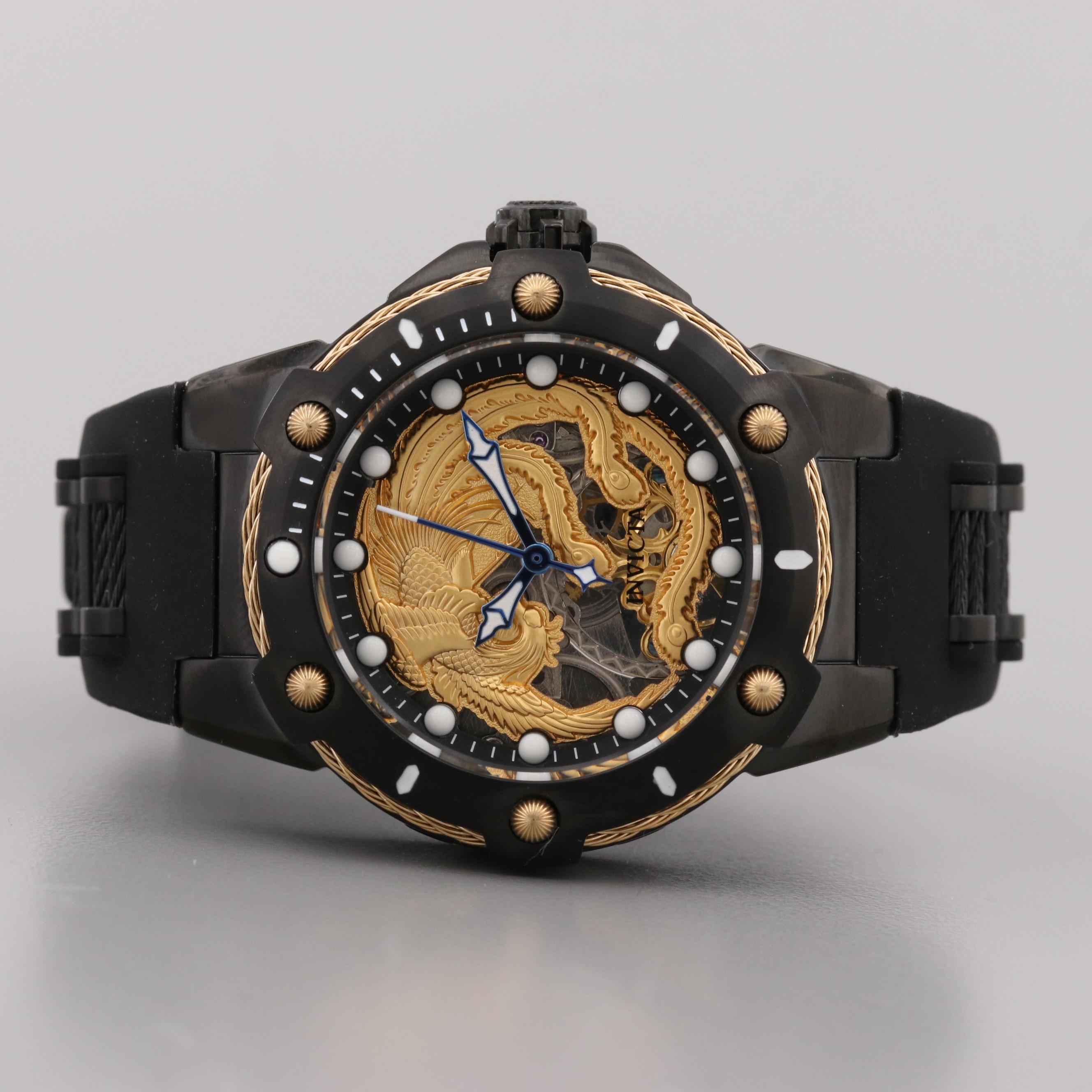 Invicta Bolt Stainless Steel Stem Wind Watch