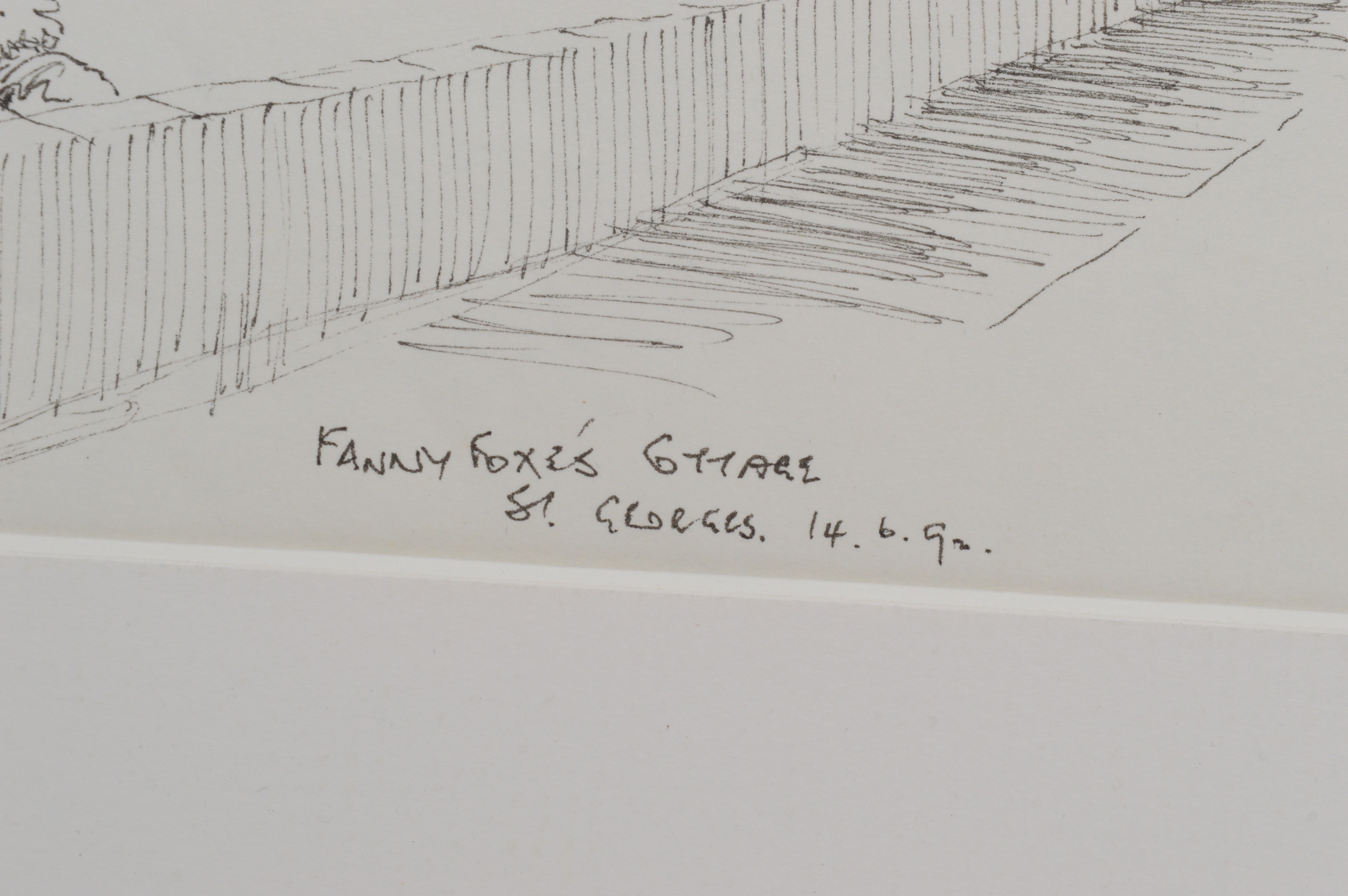 Ink Drawing "Fanny Foxe's Cottage"