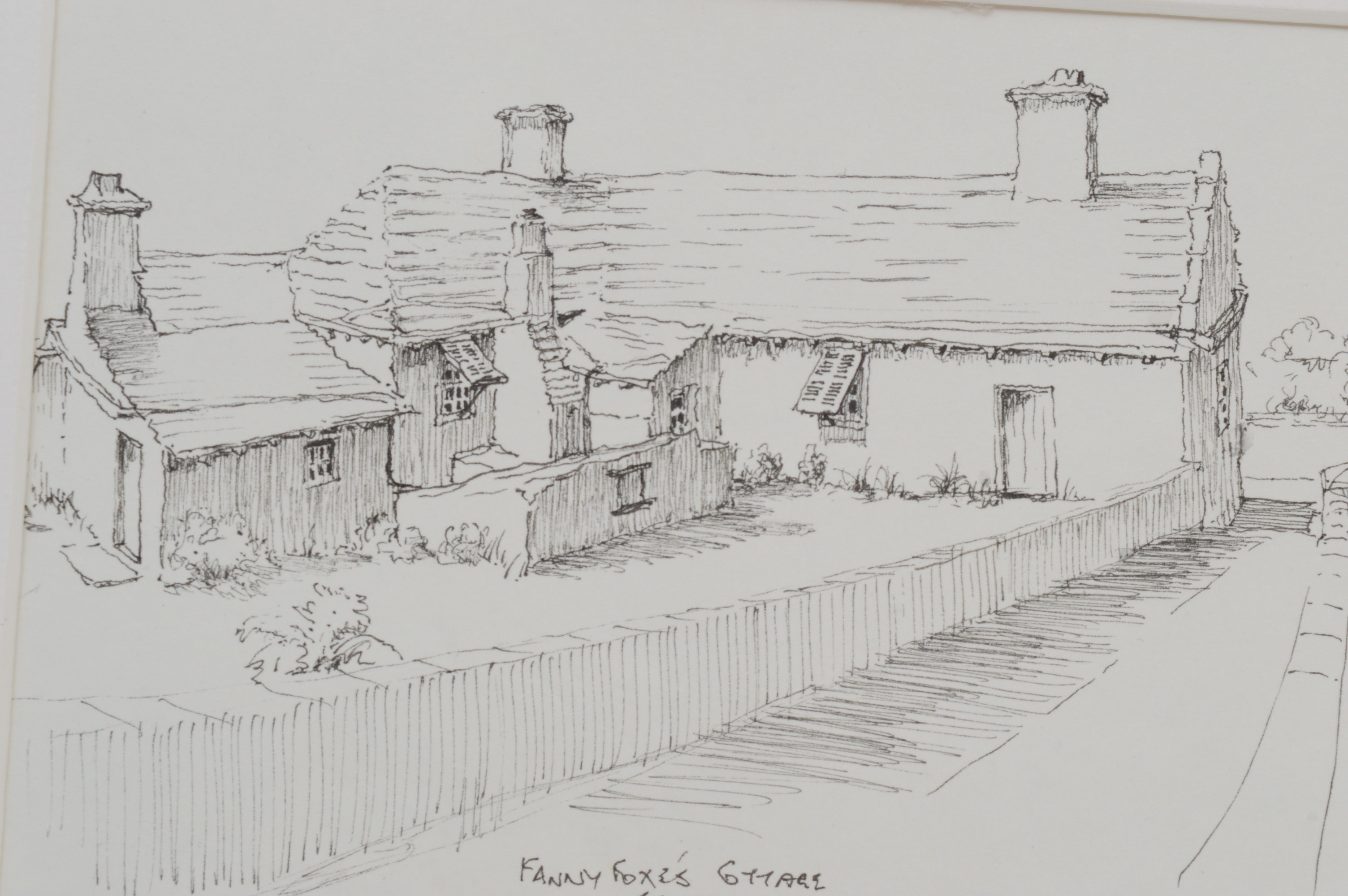 Ink Drawing "Fanny Foxe's Cottage"