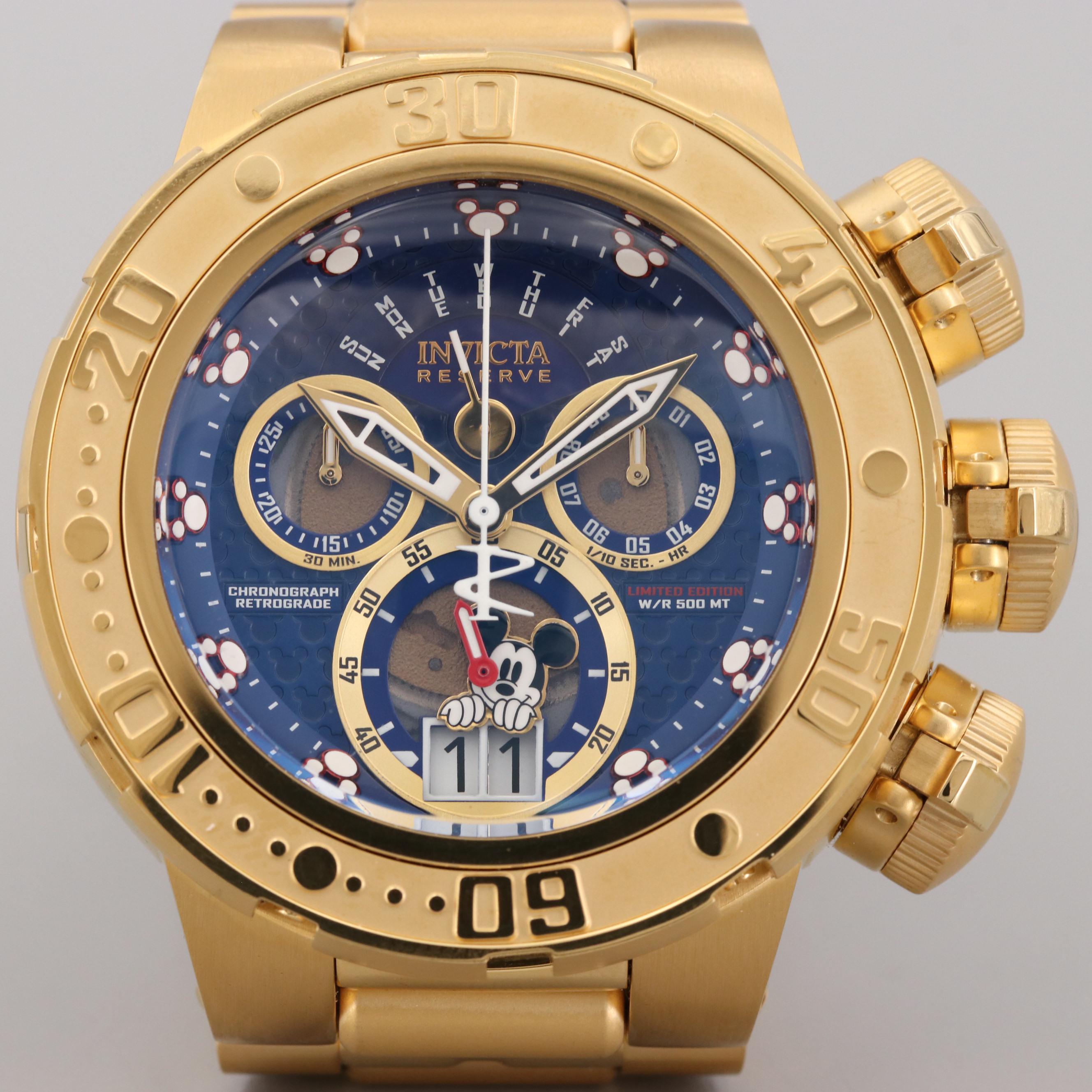 Invicta Mickey Mouse Limited Edition Stainless Steel Disney Watch
