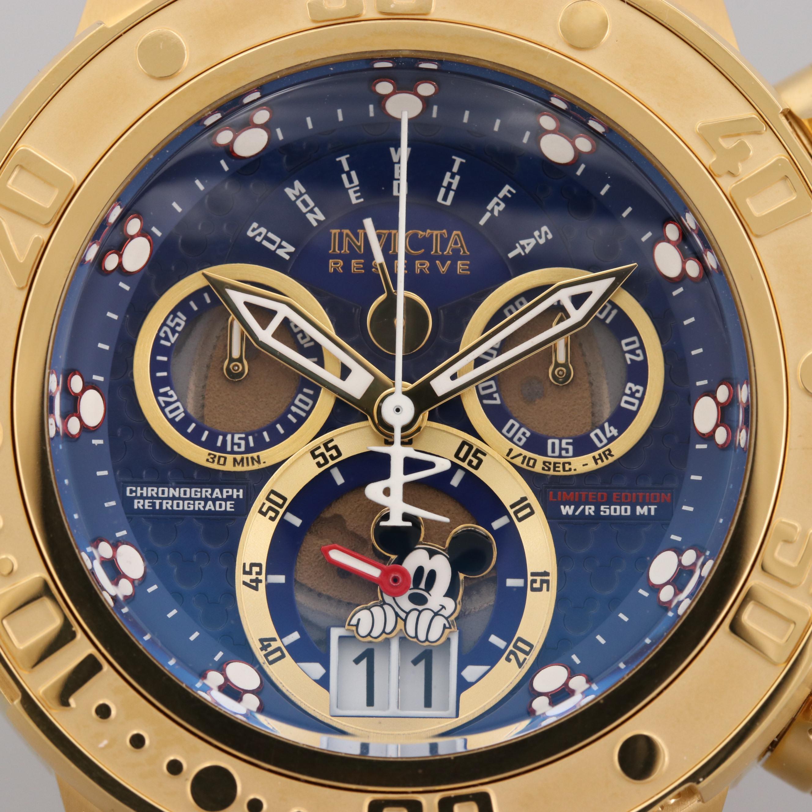 Invicta Mickey Mouse Limited Edition Stainless Steel Disney Watch