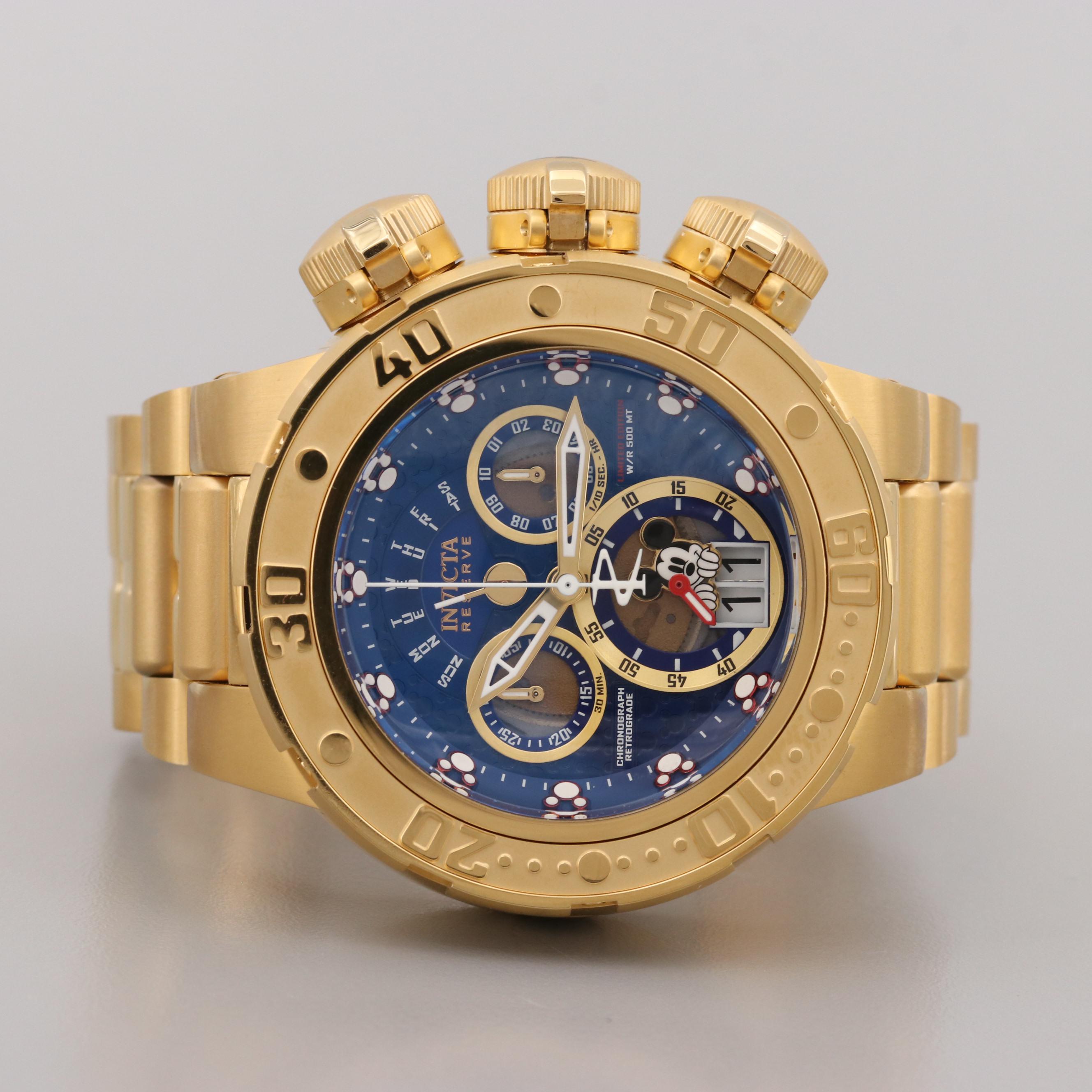 Invicta Mickey Mouse Limited Edition Stainless Steel Disney Watch