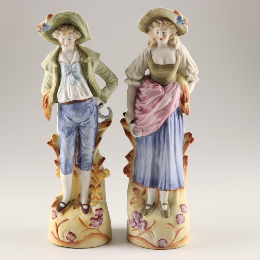 Victorian Figural Bisque Figurines