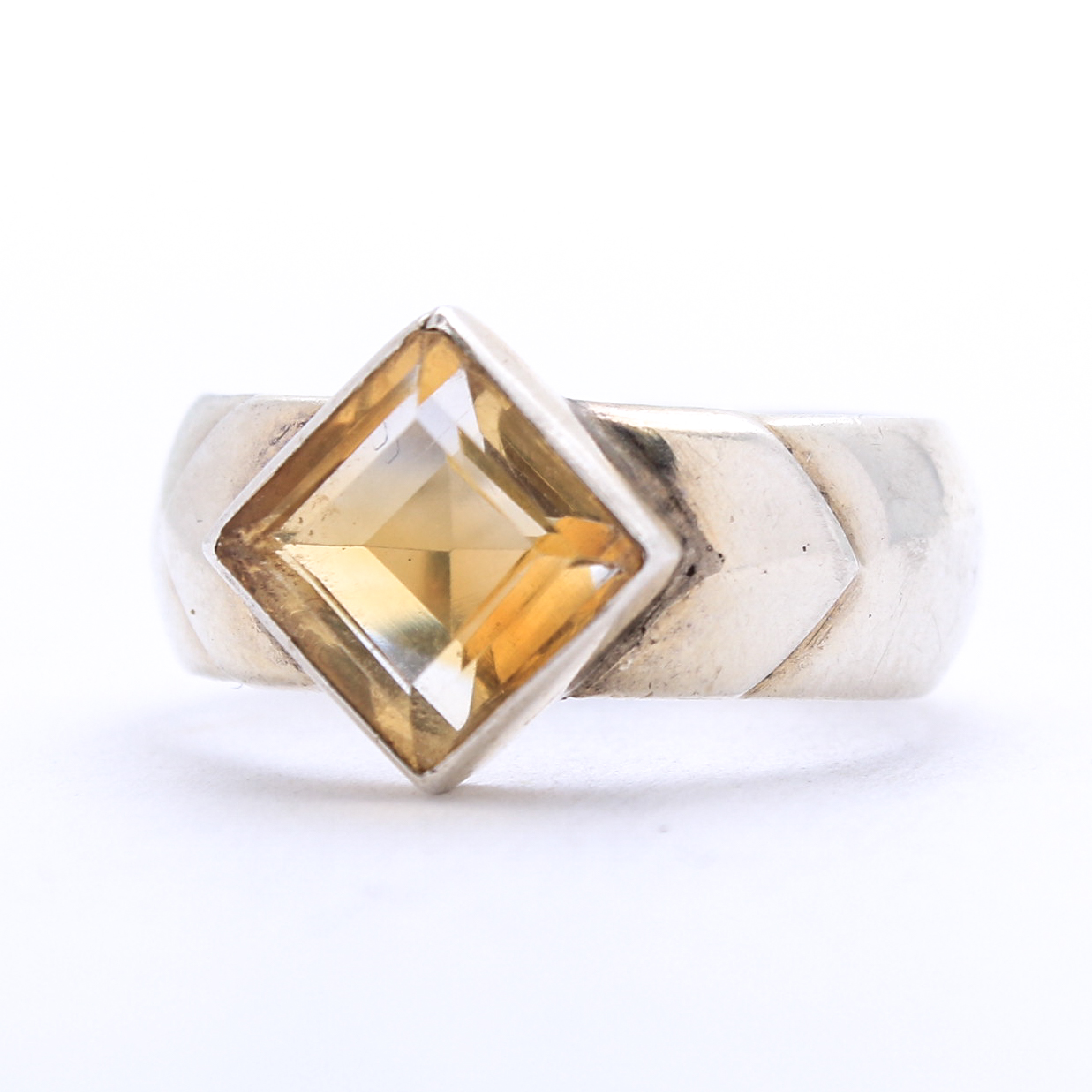 Sterling Silver and Citrine Ring
