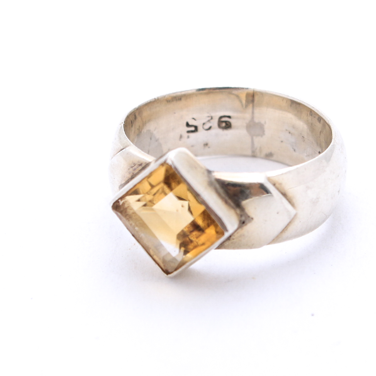 Sterling Silver and Citrine Ring