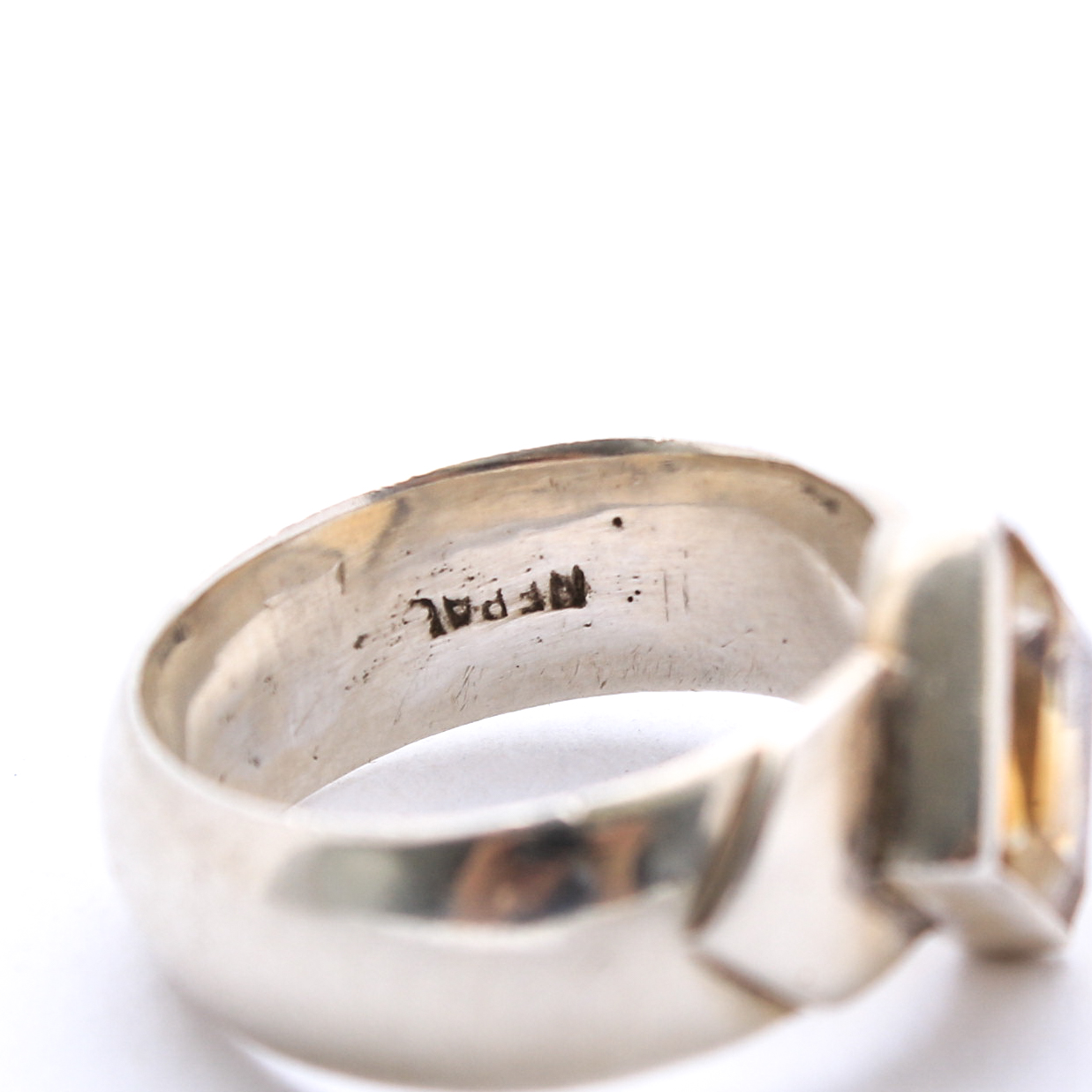 Sterling Silver and Citrine Ring