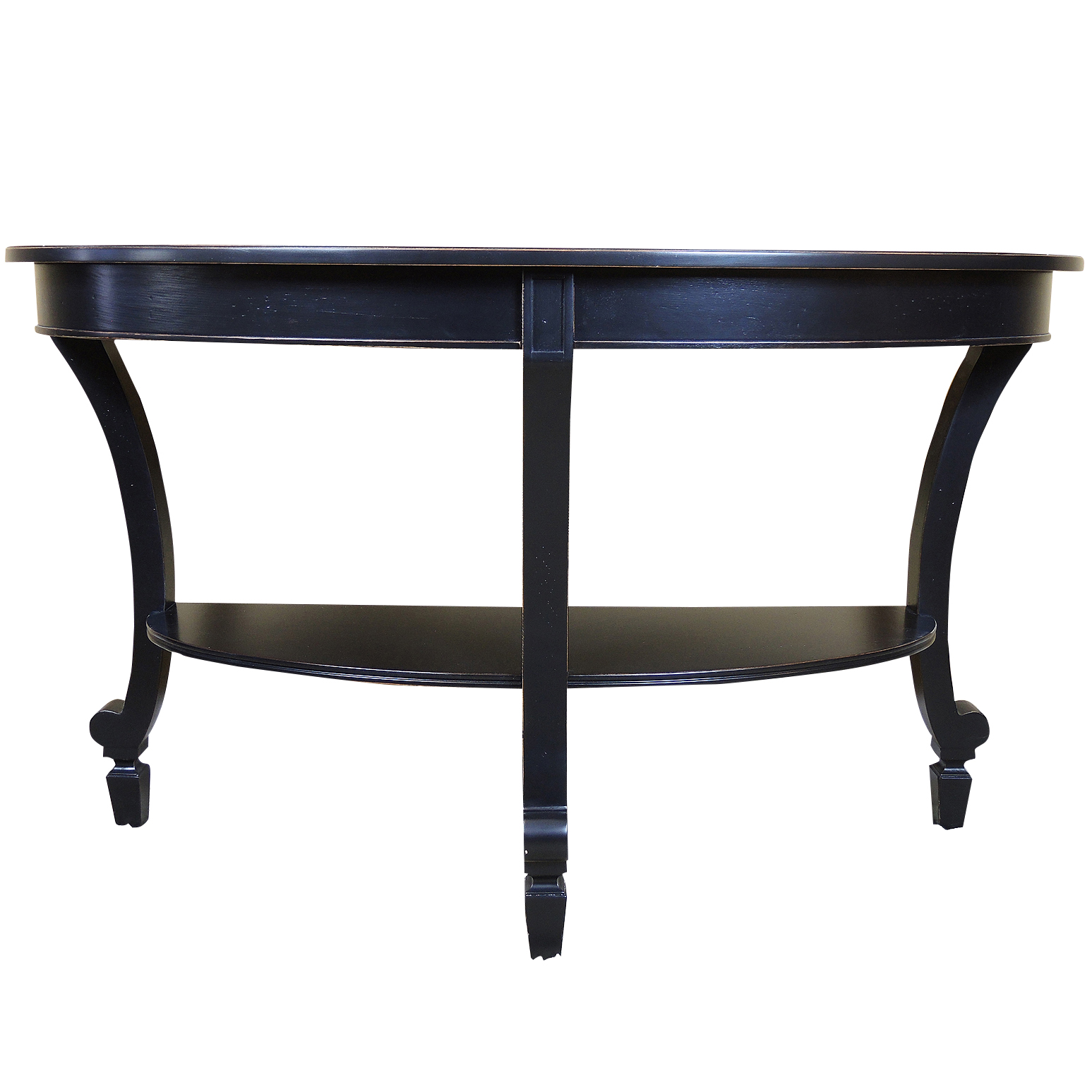 Contemporary Demilune Sofa Table