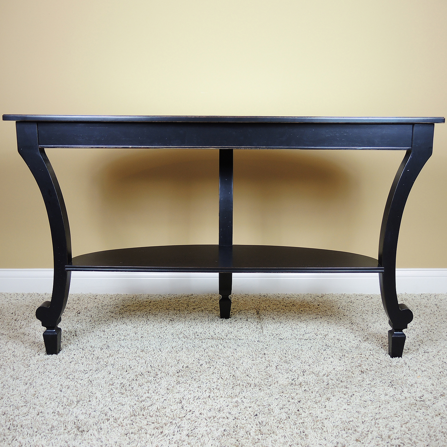 Contemporary Demilune Sofa Table