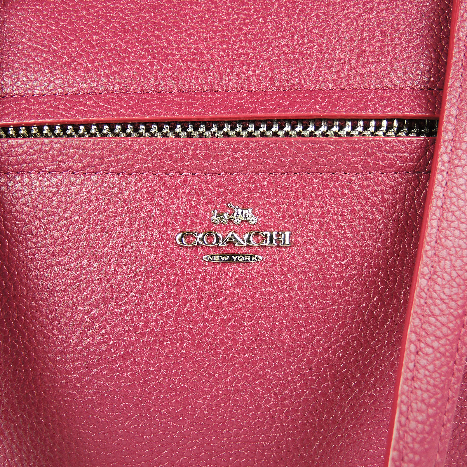 Coach Prairie Pebble Leather Satchel and Coach Two-Tone Accordion Zip Wallet