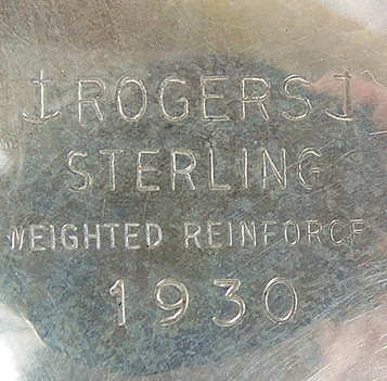 Sterling Silver Weighted Rogers Bros Compote and Candlesticks