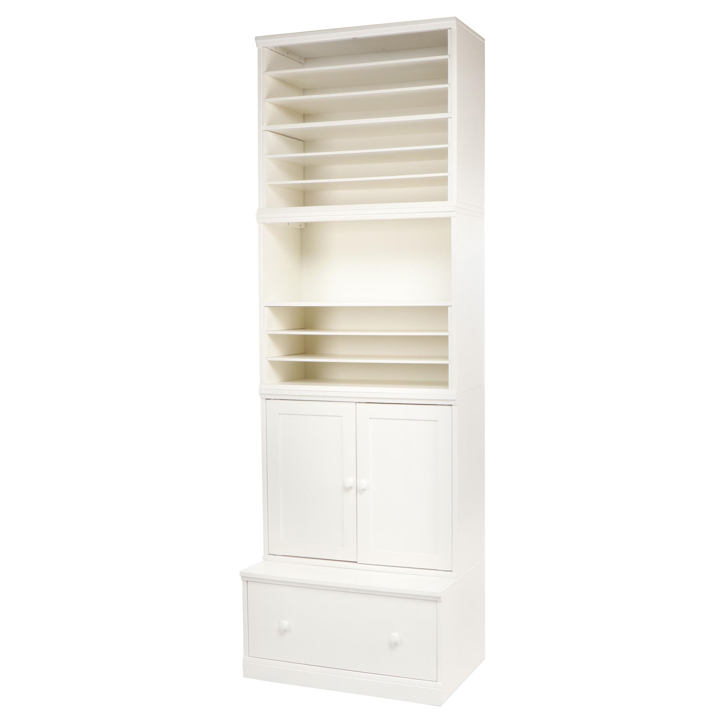 Contemporary Pottery Barn Kids Modular White Shelving