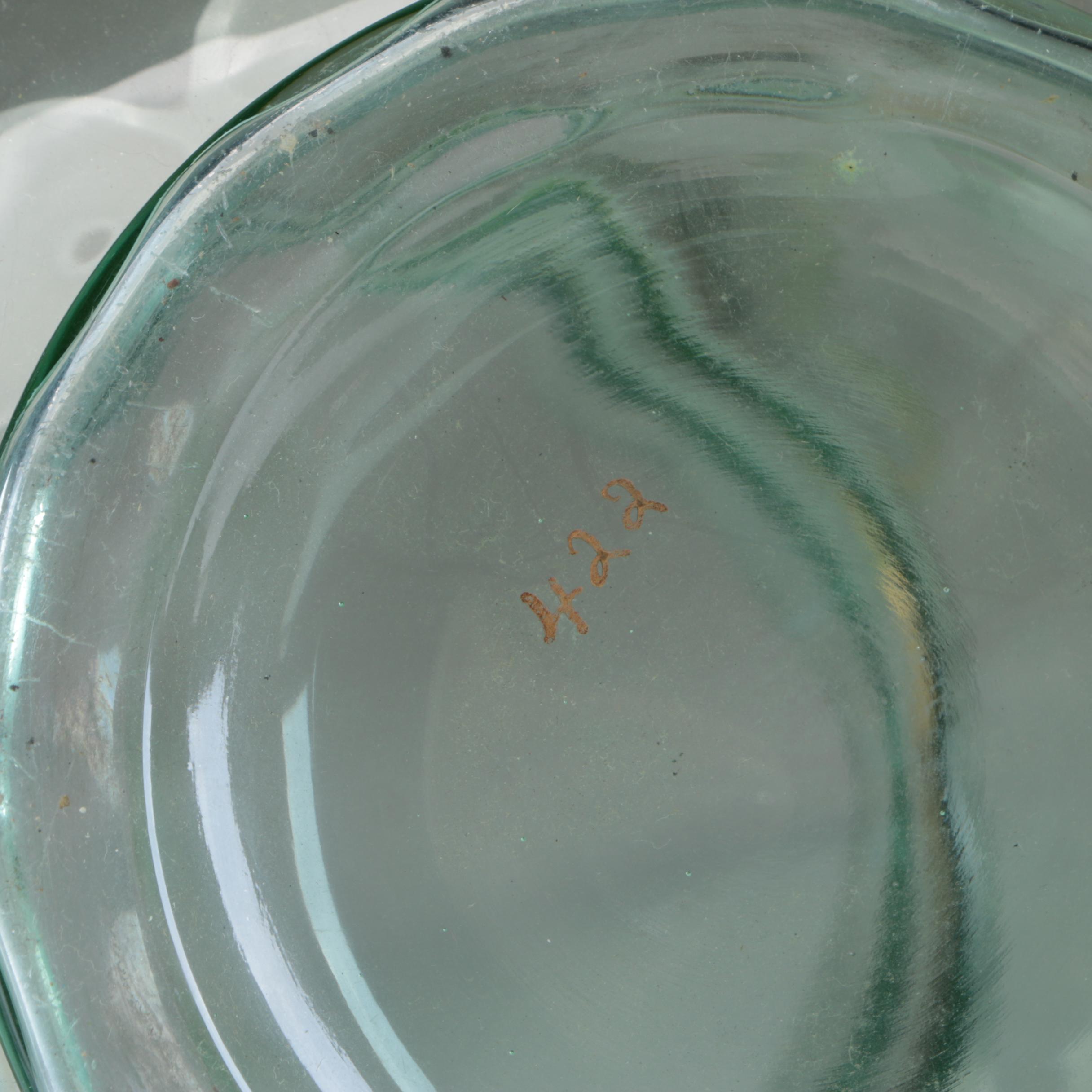 Hand-Painted Glass Pitcher