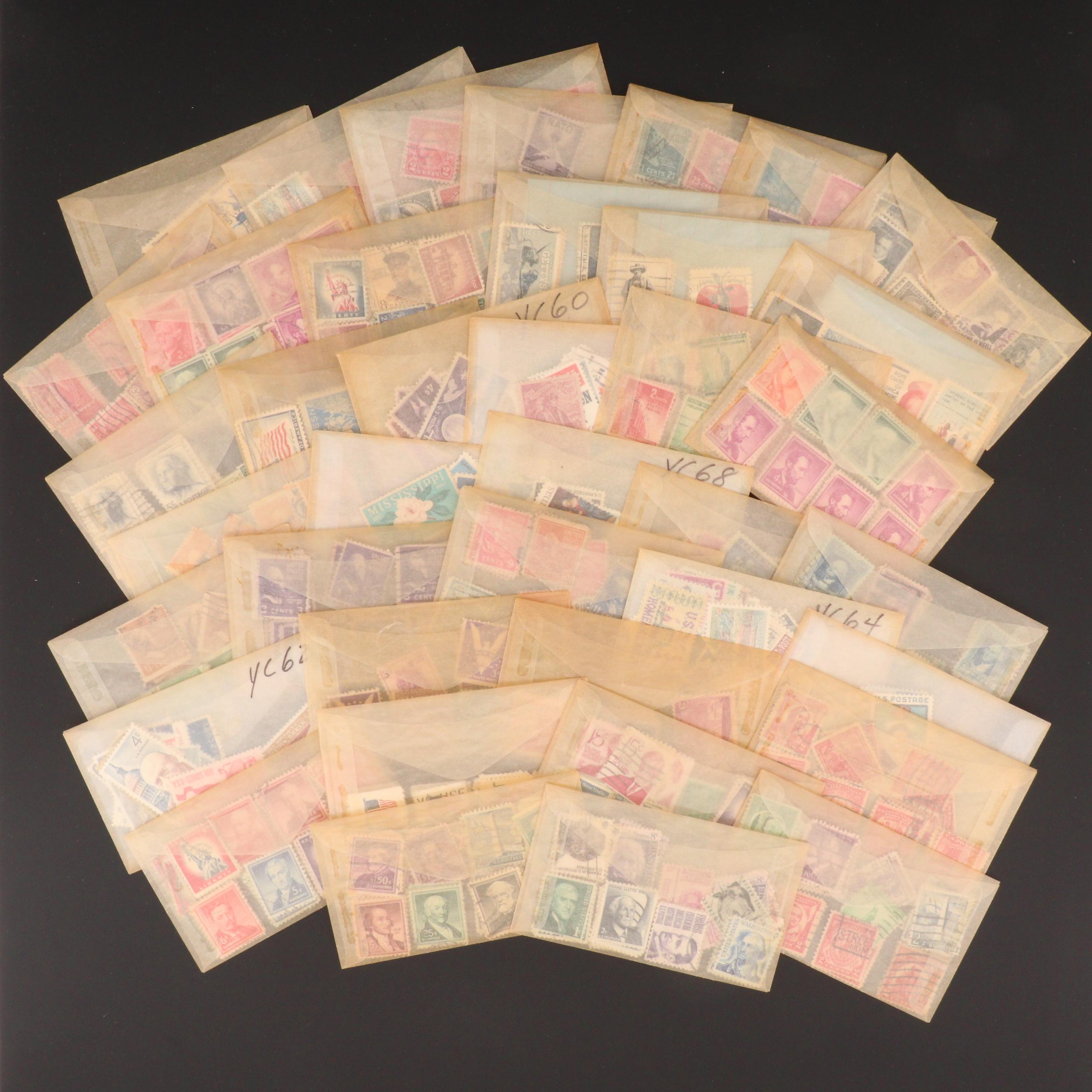 Group of Over 1000 U.S. Commemorative Postage Stamps