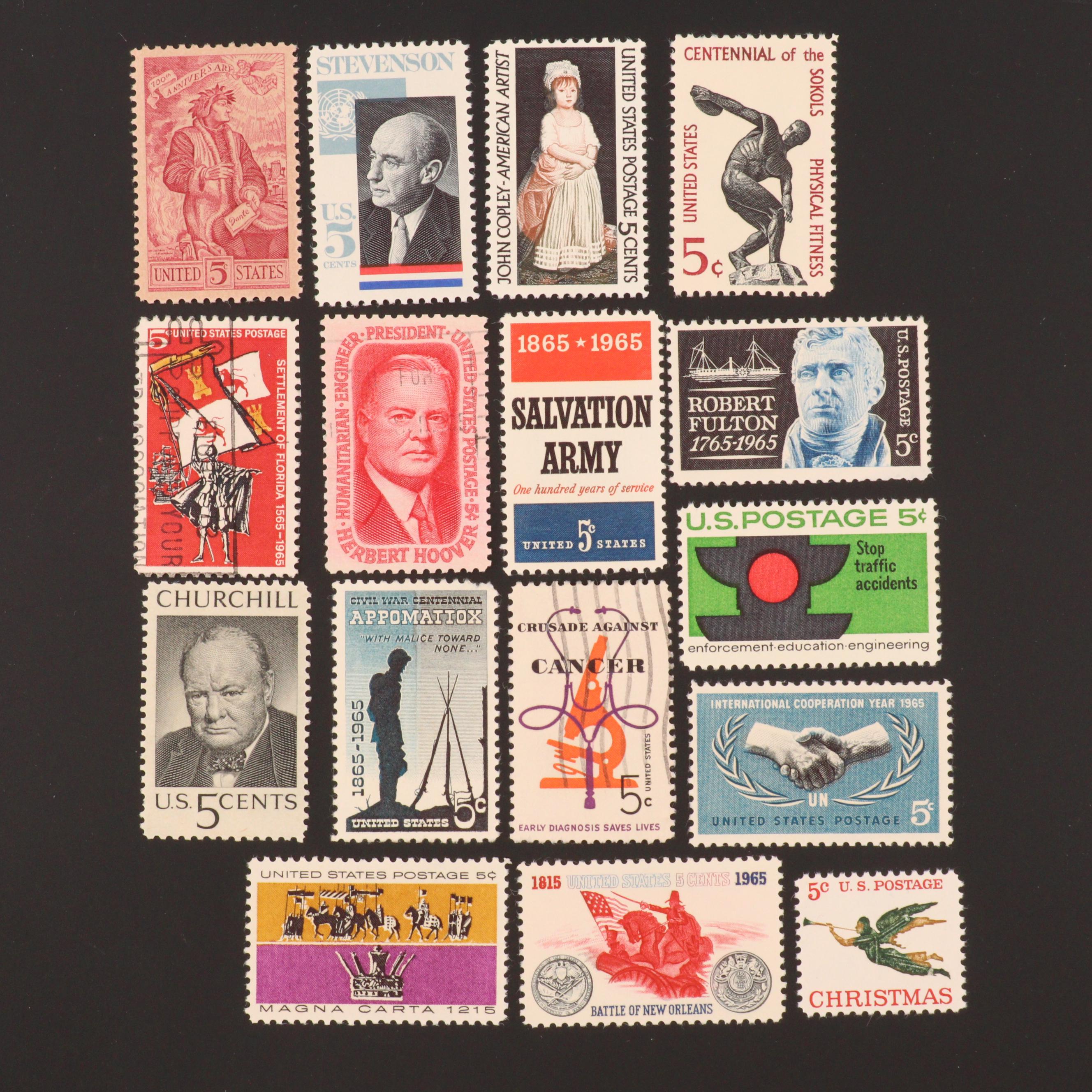 Group of Over 1000 U.S. Commemorative Postage Stamps