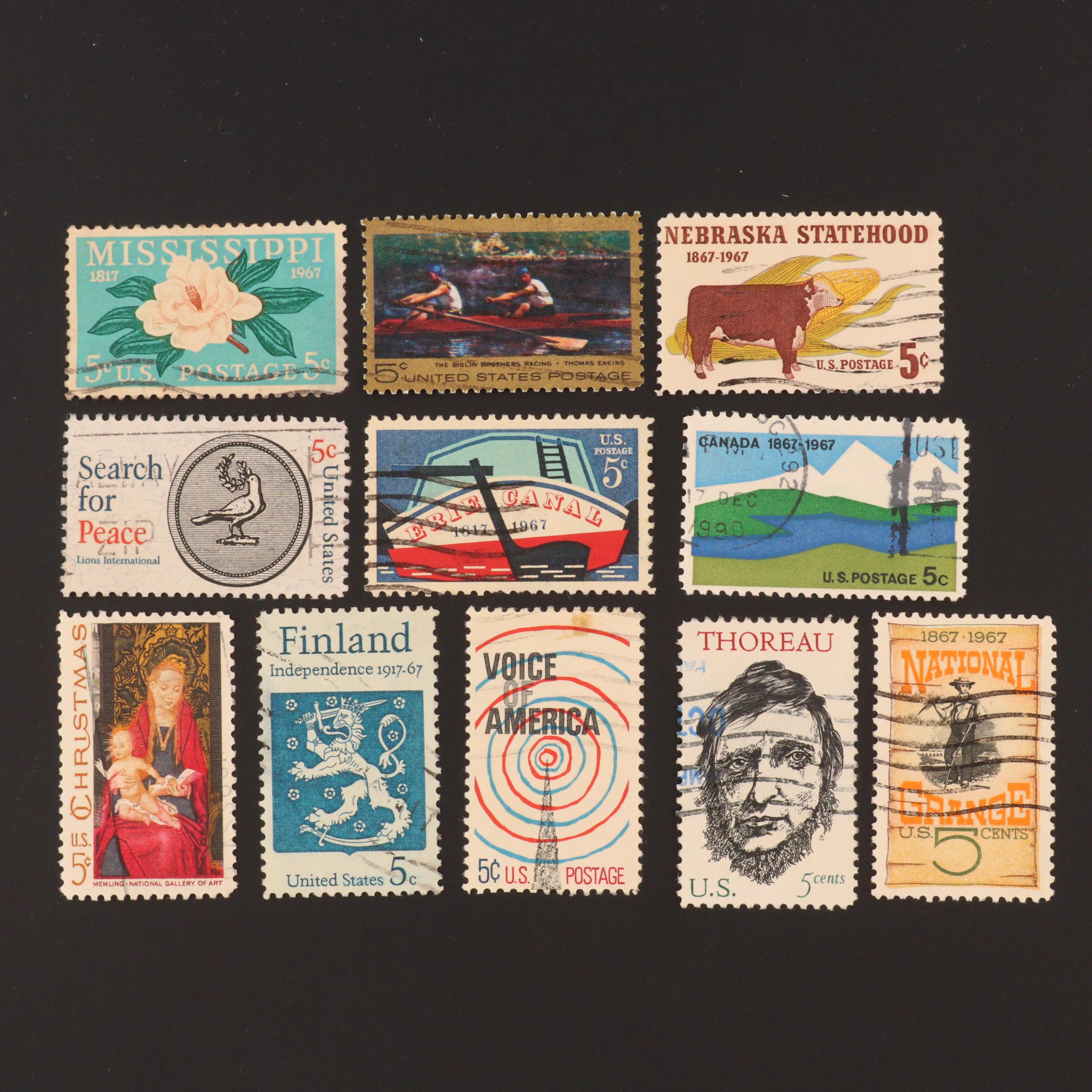 Group of Over 1000 U.S. Commemorative Postage Stamps